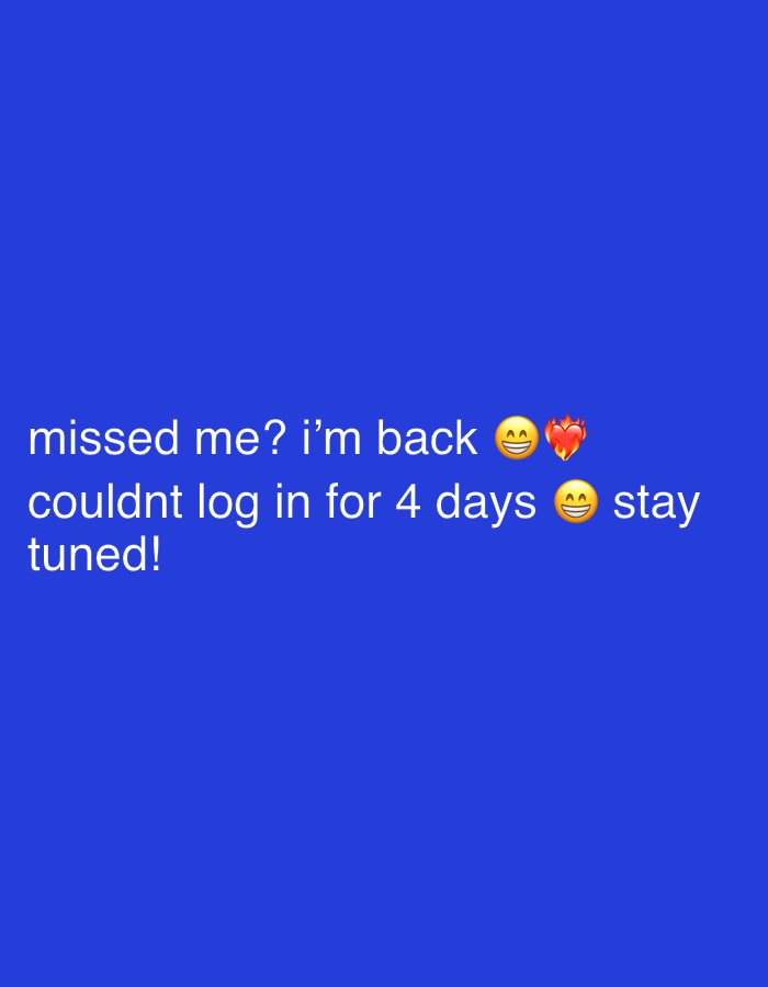 Social media user announces return after four-day login issues
