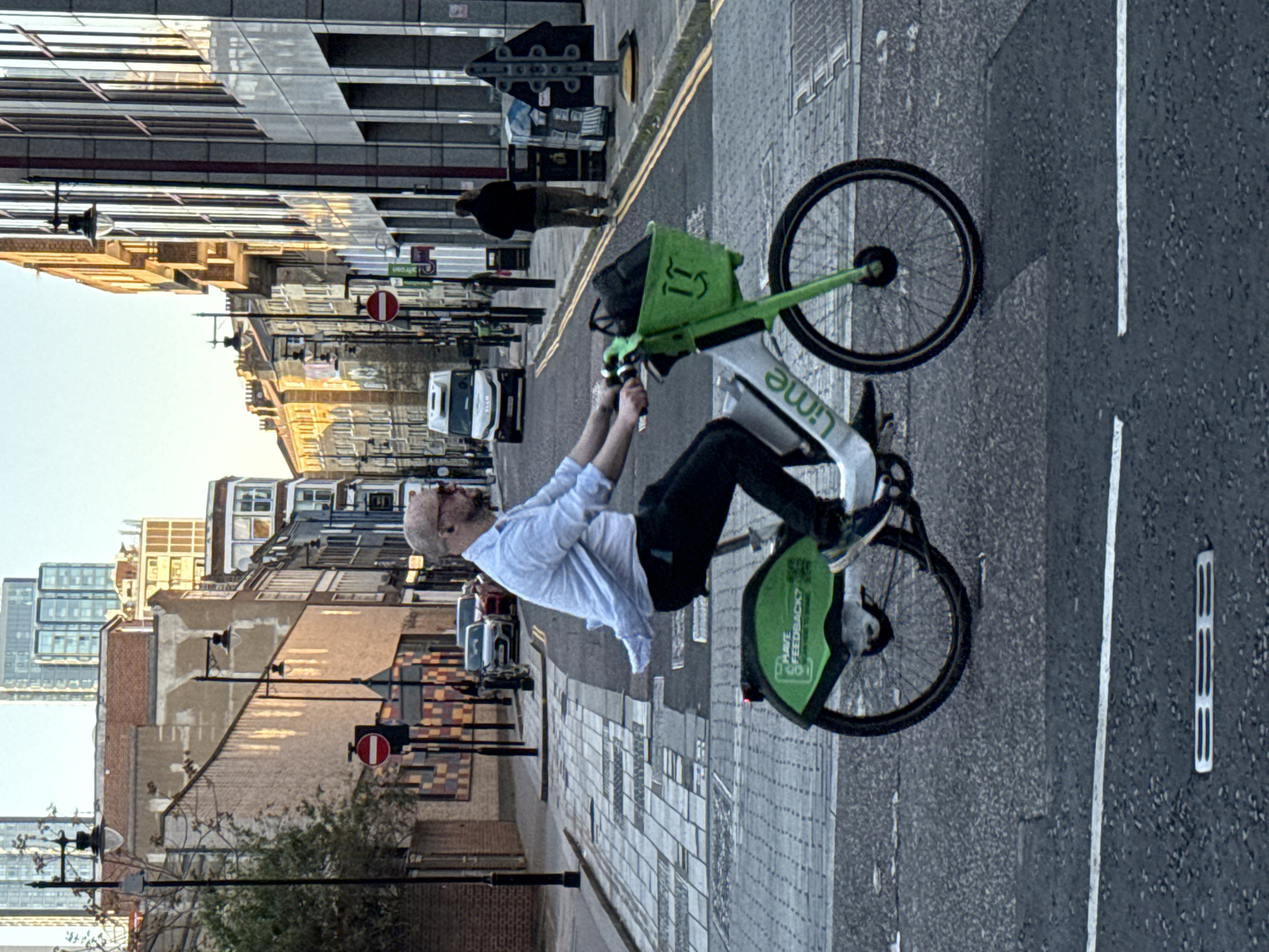 London street scenes documented during evening walk through city