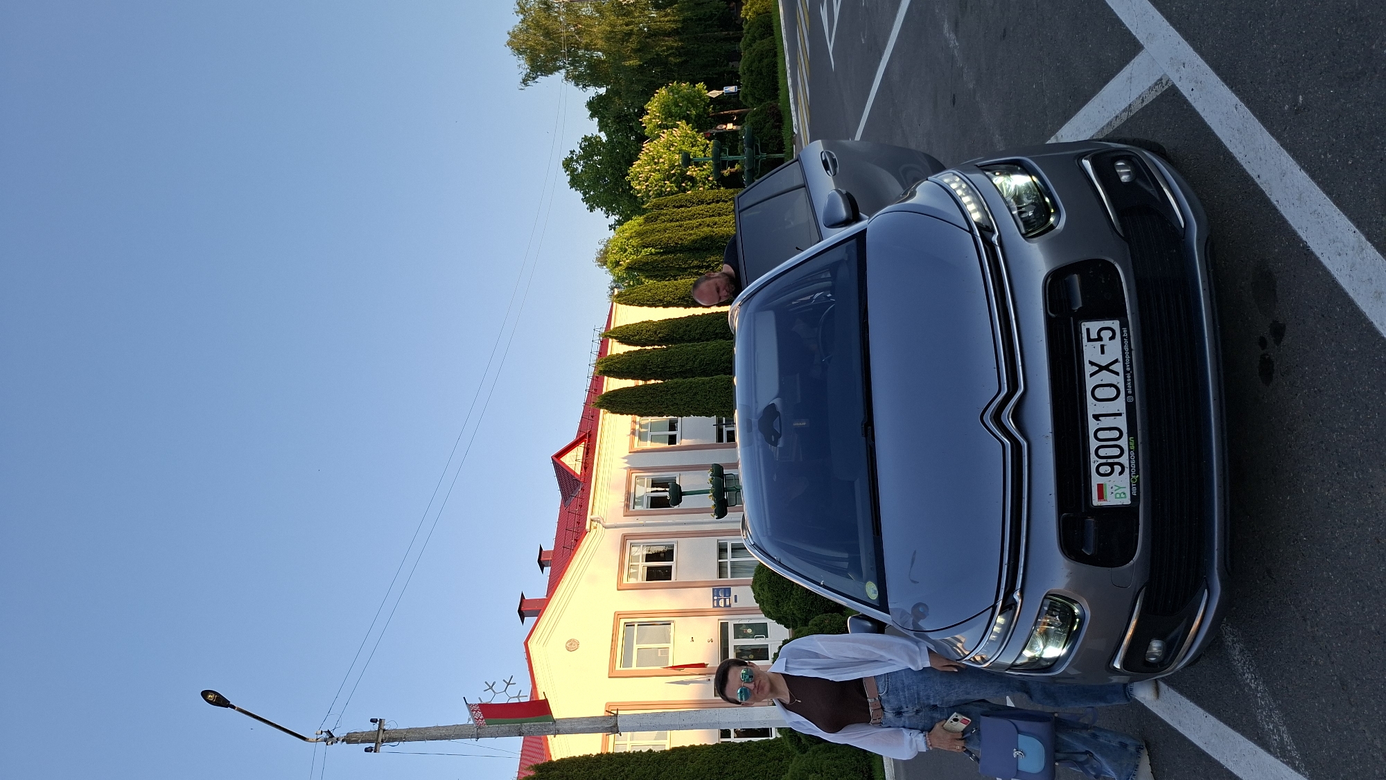 Evening life captured in small Belarusian town Myadzyel