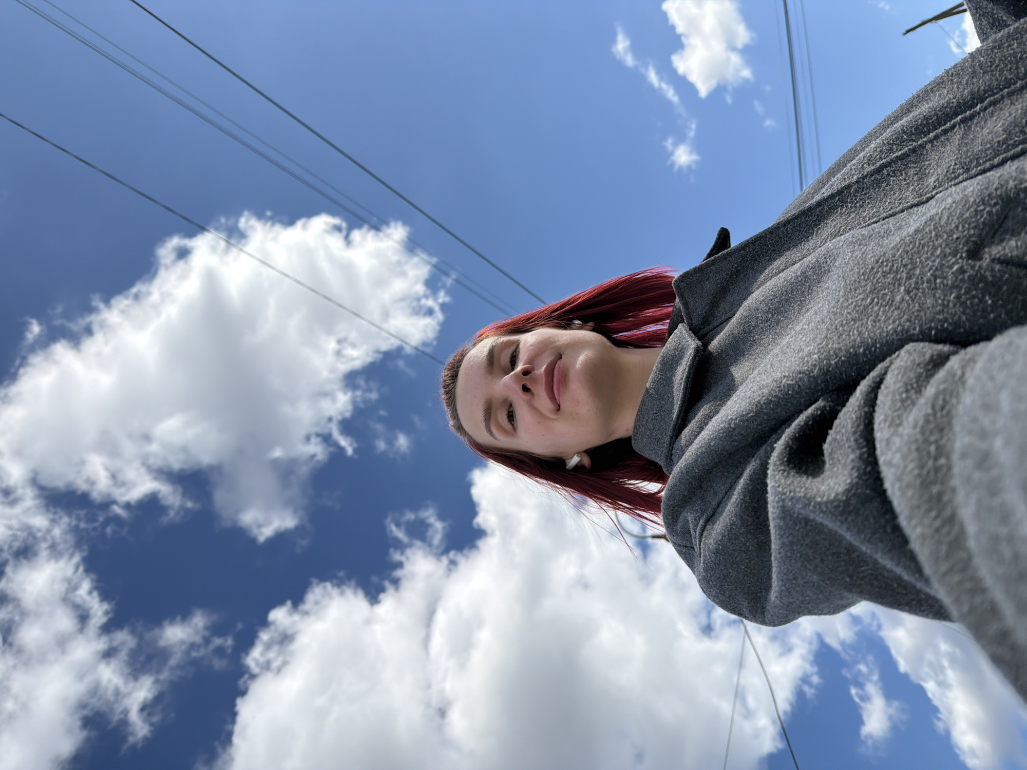 Morning selfies and street scenes captured in Chaikovsky, Russia
