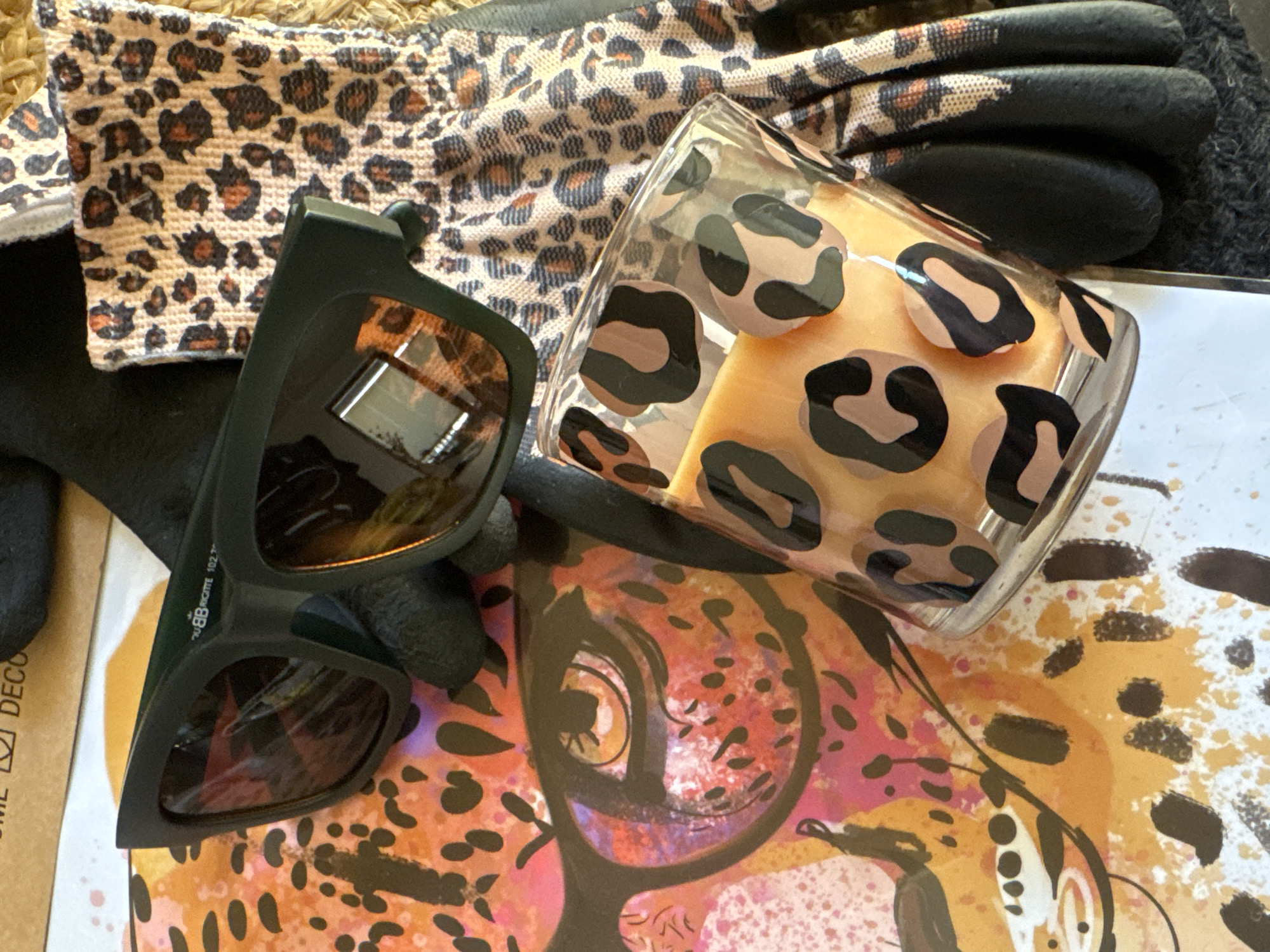 Leopard print accessories spotted in Sofia