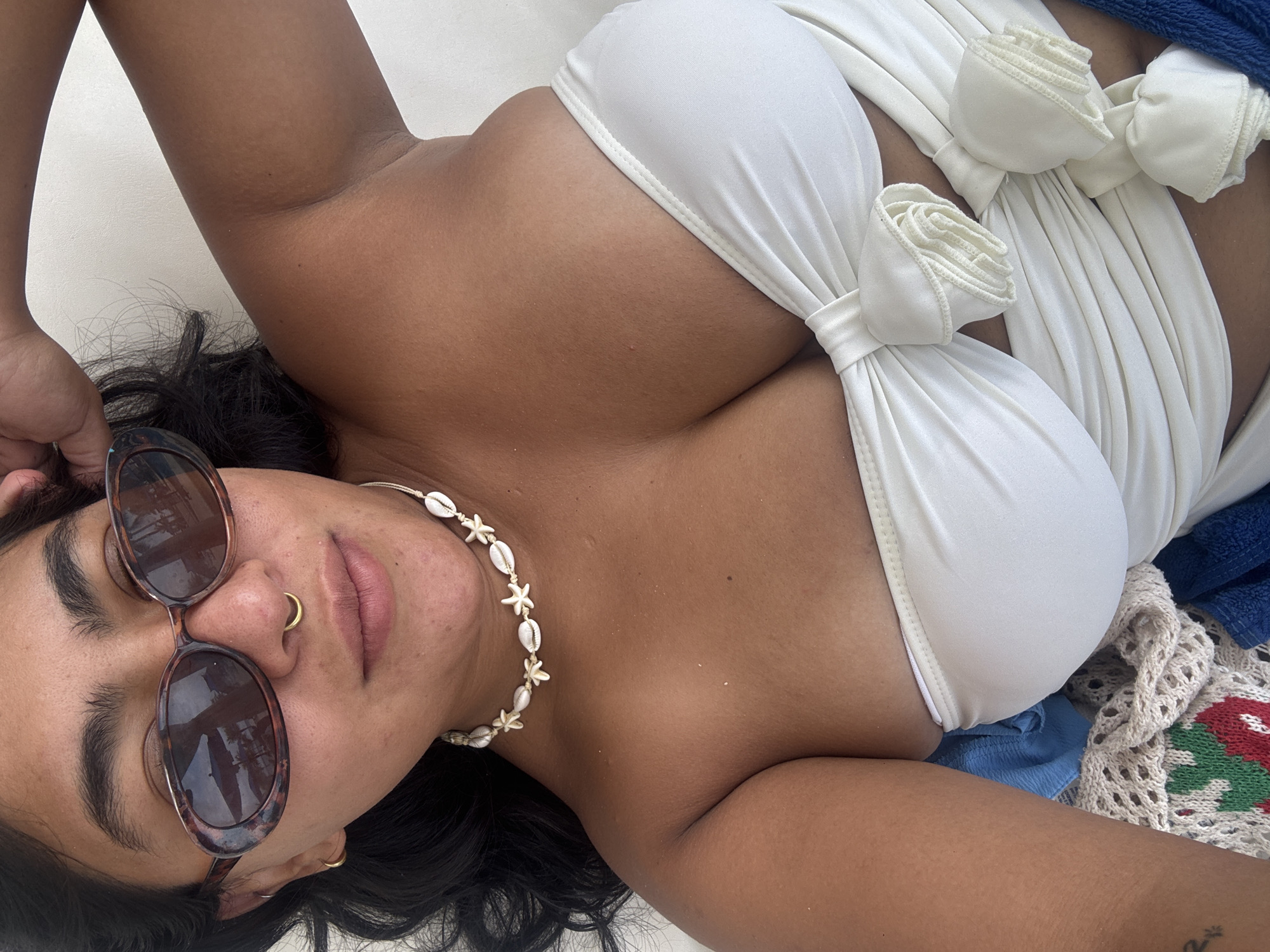Beach relaxation scene captured at Playa del Carmen resort