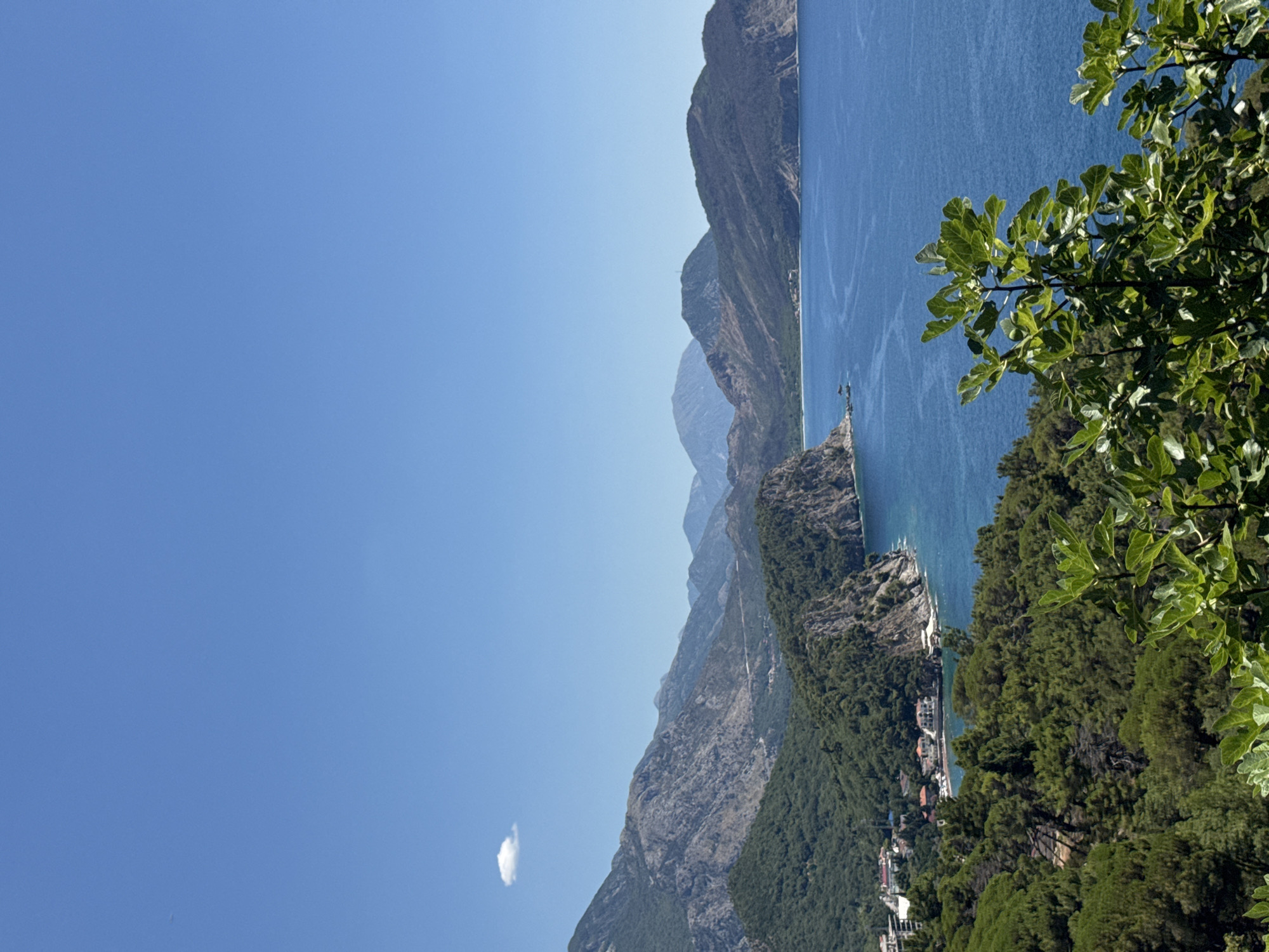 Adriatic Sea meets forested mountains at Perazića Do, Montenegro