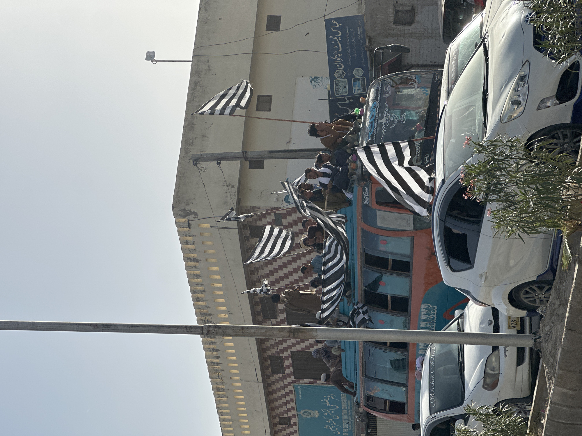 Decorated vehicle procession draws crowds in Pishin, Pakistan