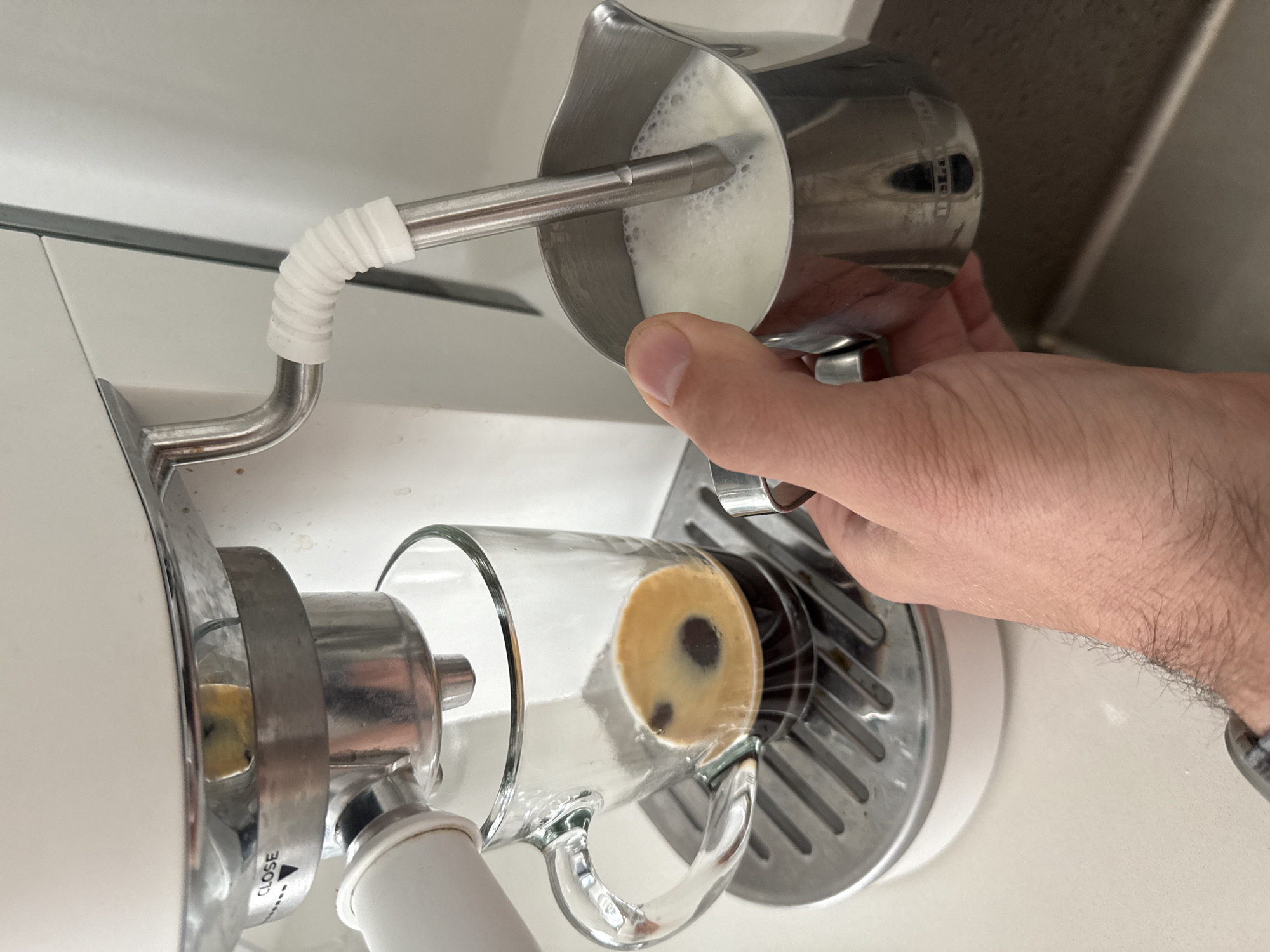 Early morning coffee preparation witnessed in Perm, Russia