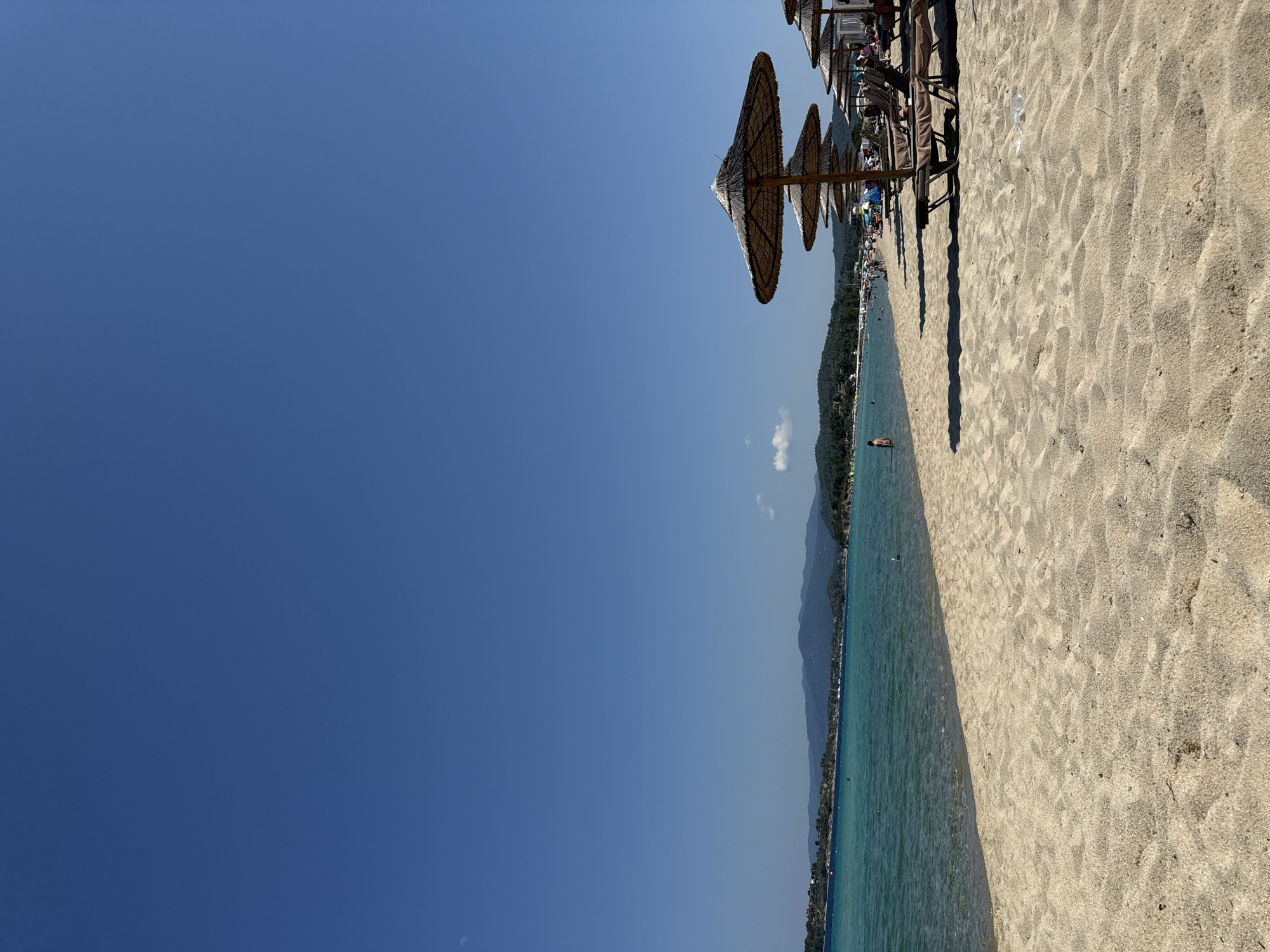Sunny afternoon on a Sithonia beach, Aegean coast