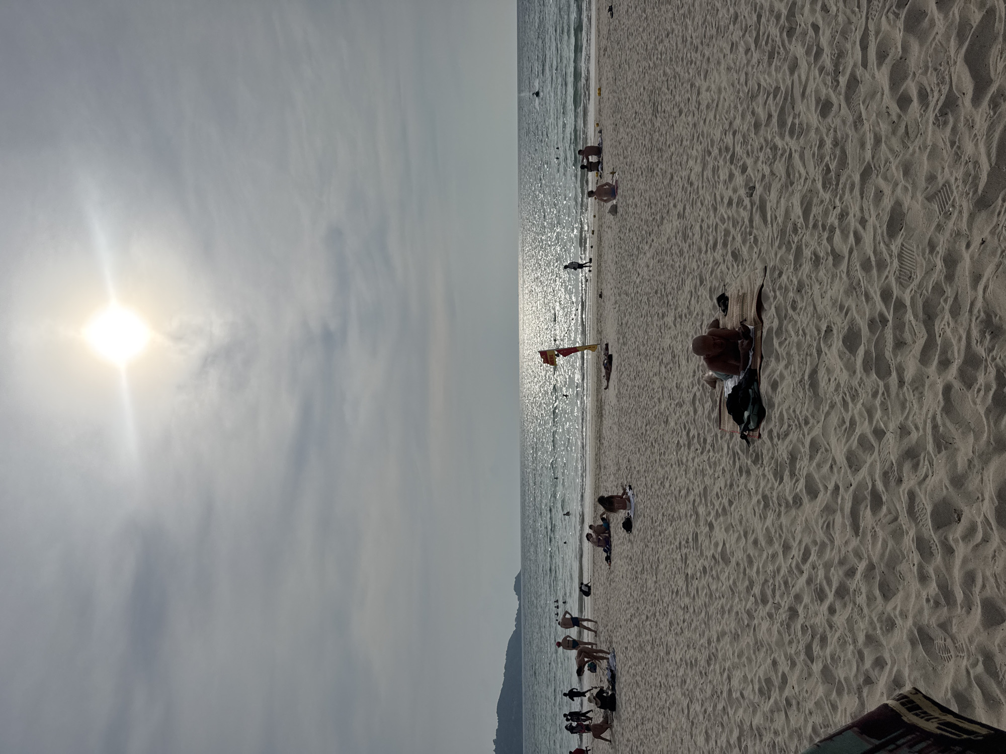 Morning beach conditions documented at Patong, Thailand