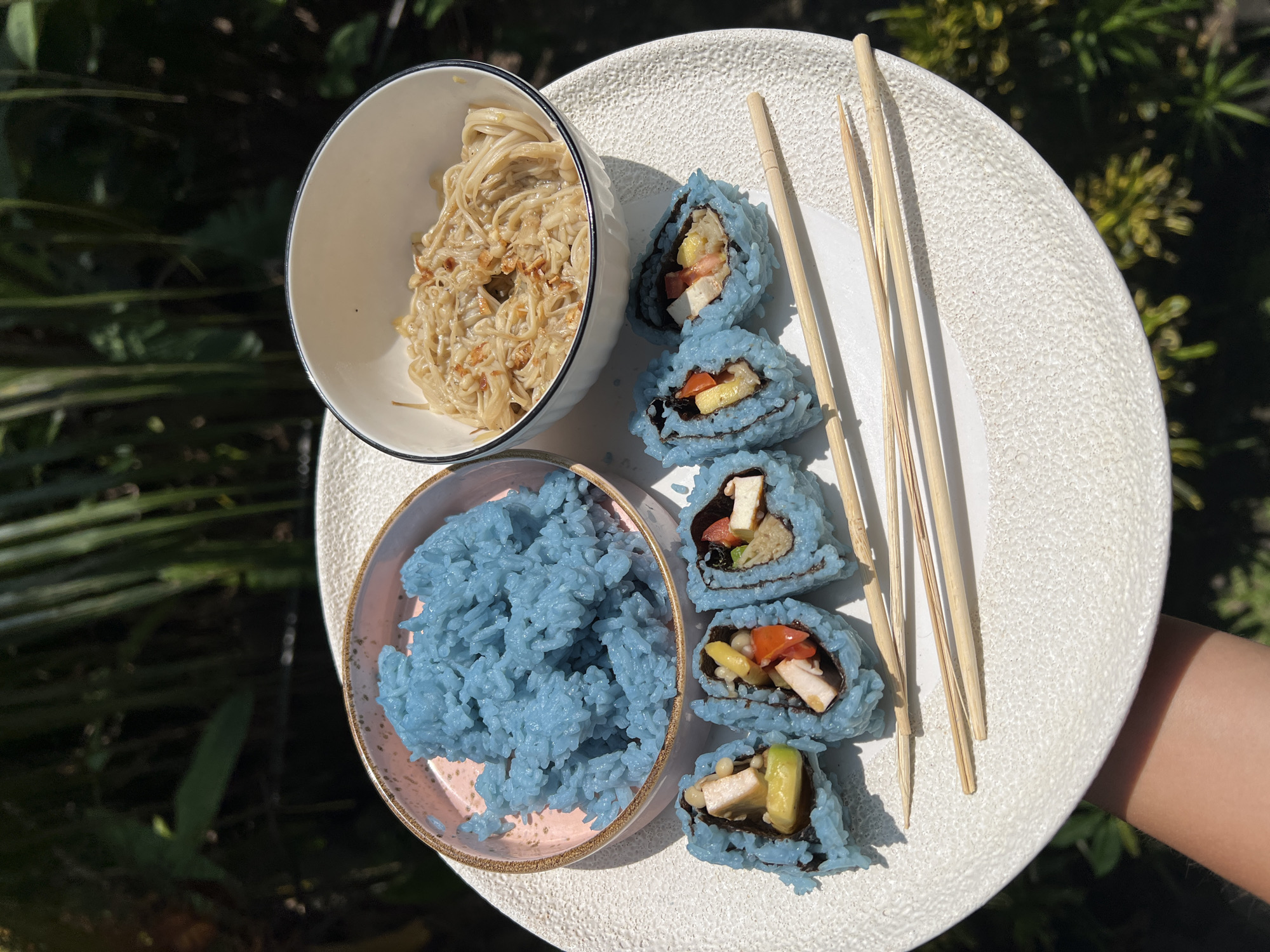 Food photography session captures multiple dishes in Ubud