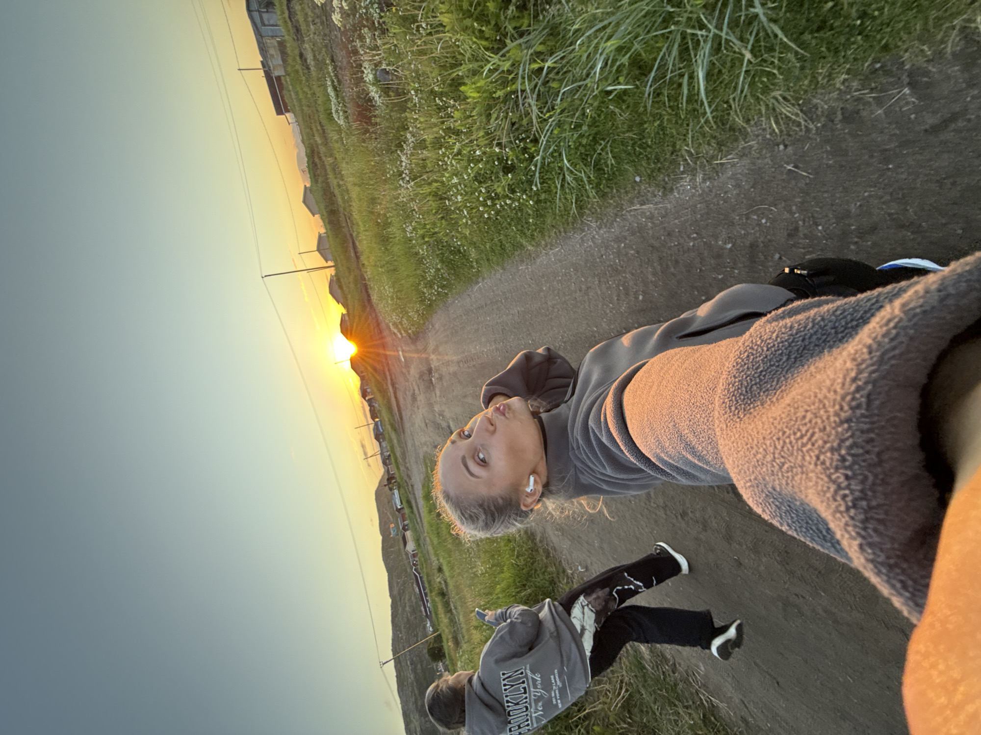 Sunset evening at Teriberka's remote Arctic coastline