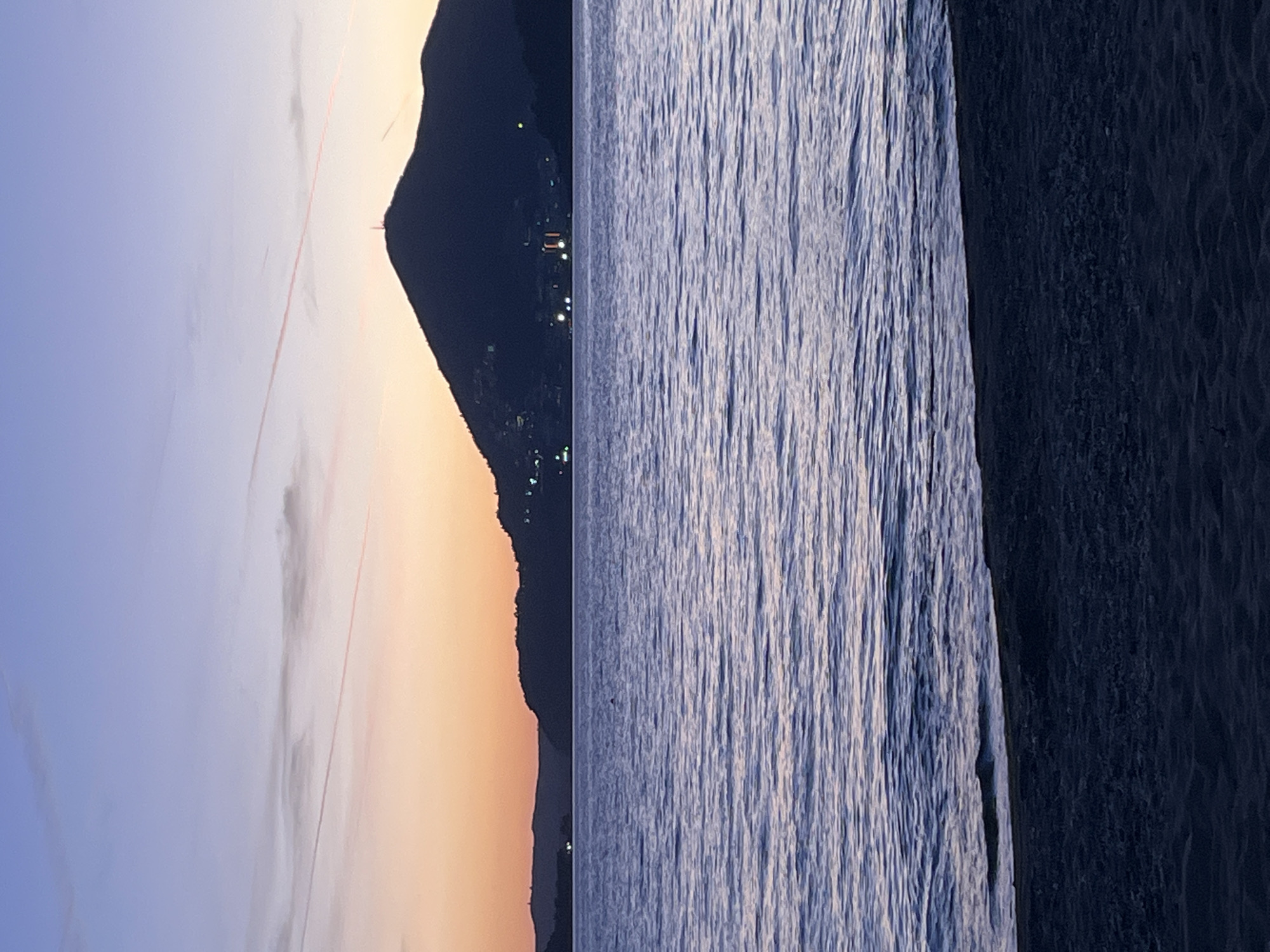 Montenegro coast captured in daylight and twilight scenes