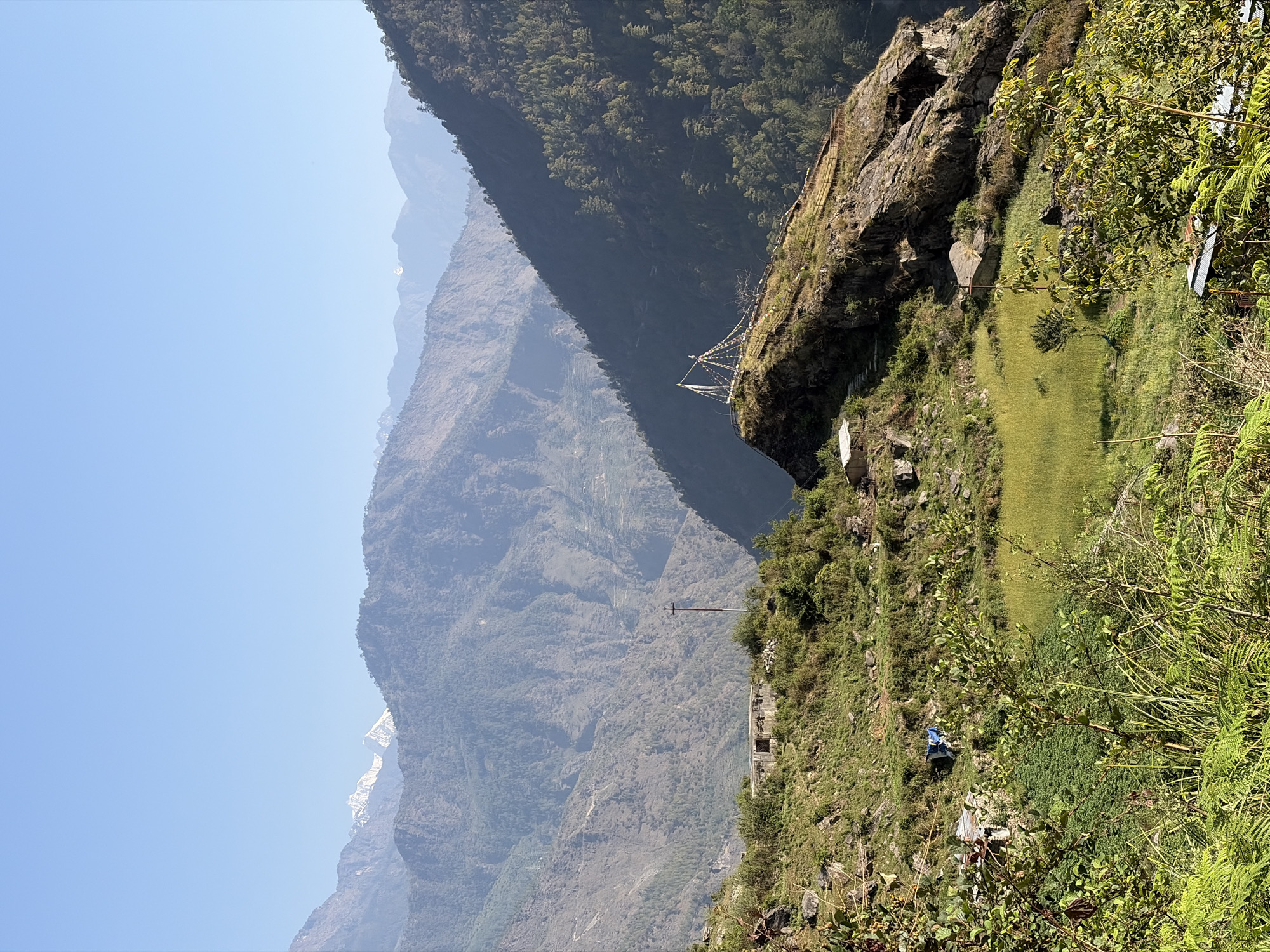 Mountain landscape photographed in Gosaikunda region, Nepal