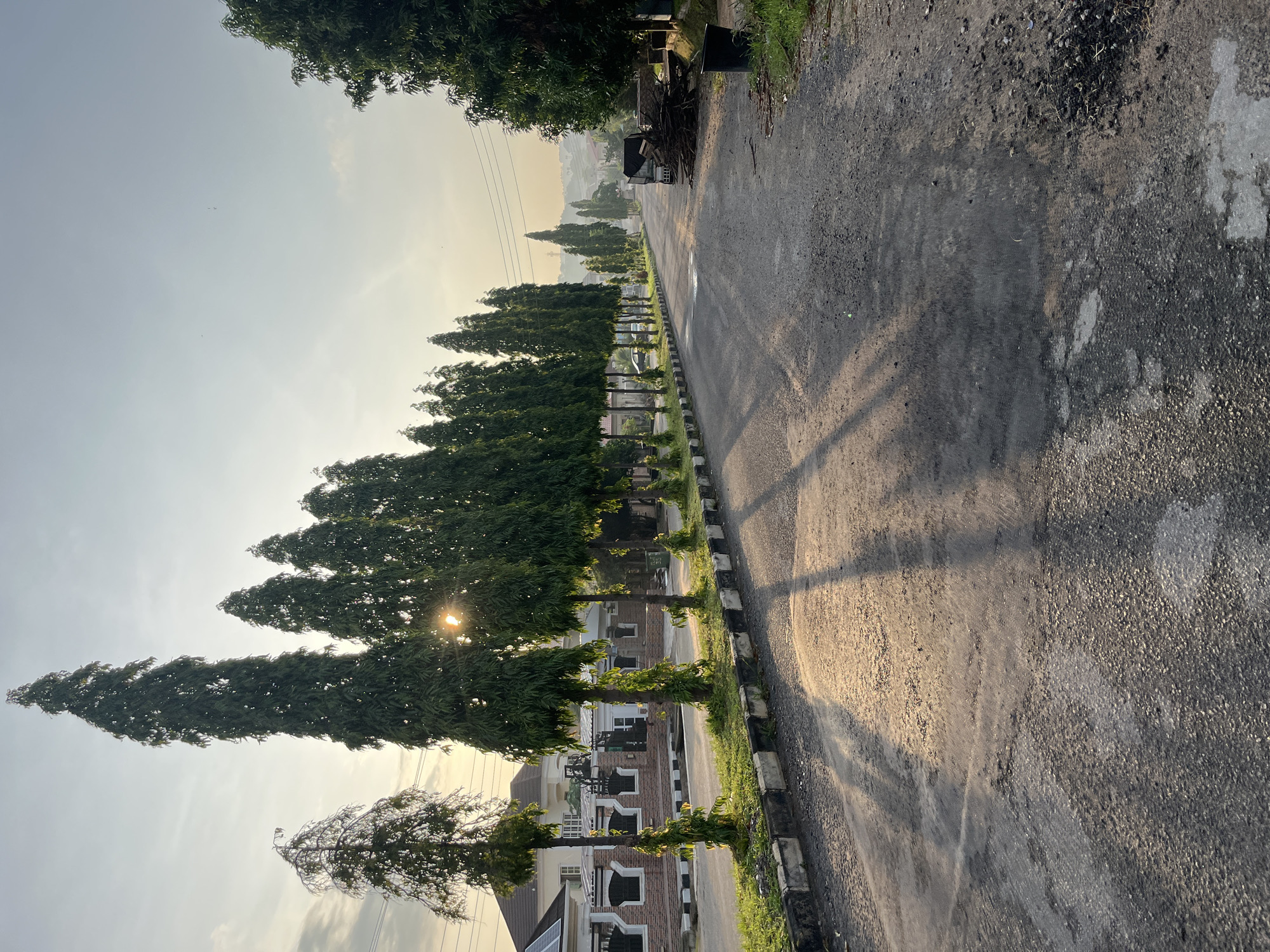 Morning life unfolds across Abuja neighborhoods during sunrise hours