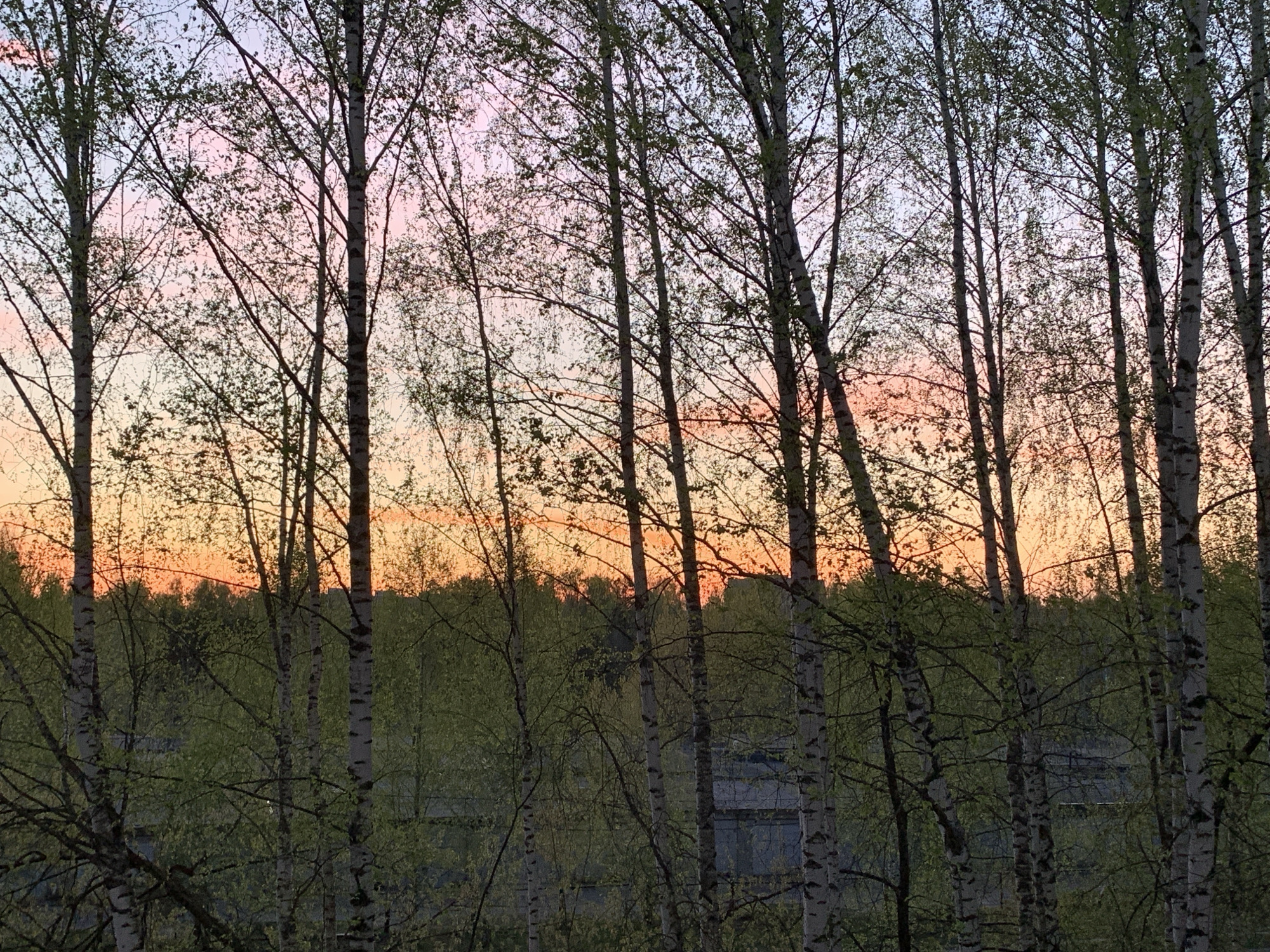 Evening sunset and skincare routine captured in Chaikovsky, Russia