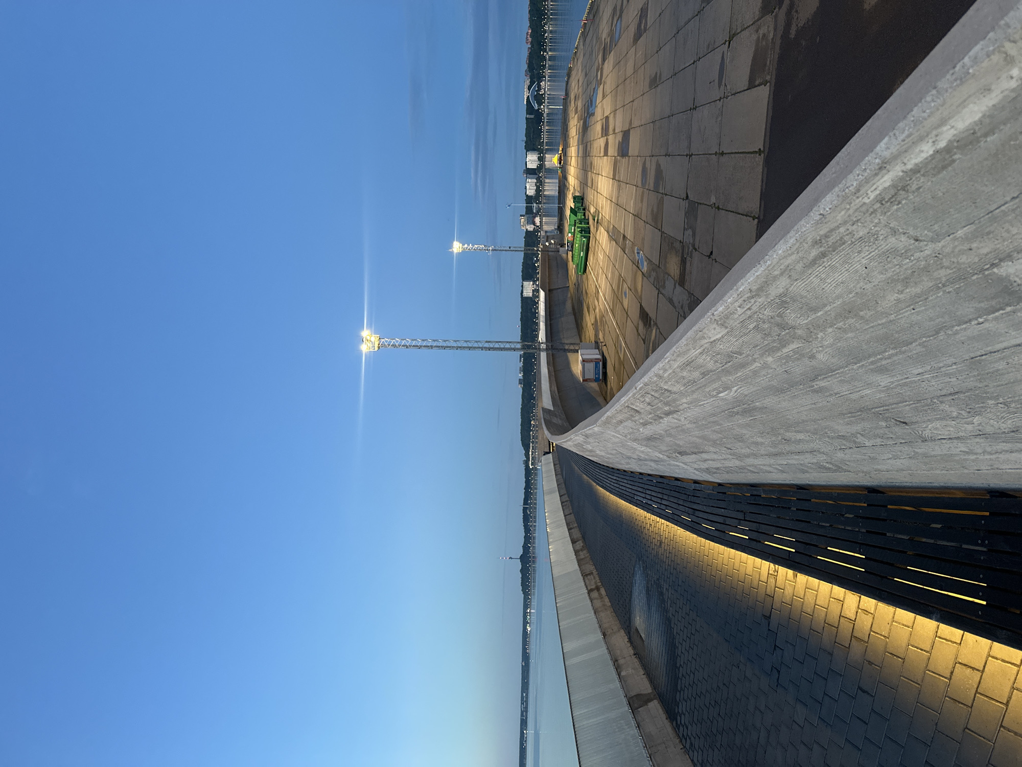 Evening scenes around Tallinn harbor and city streets
