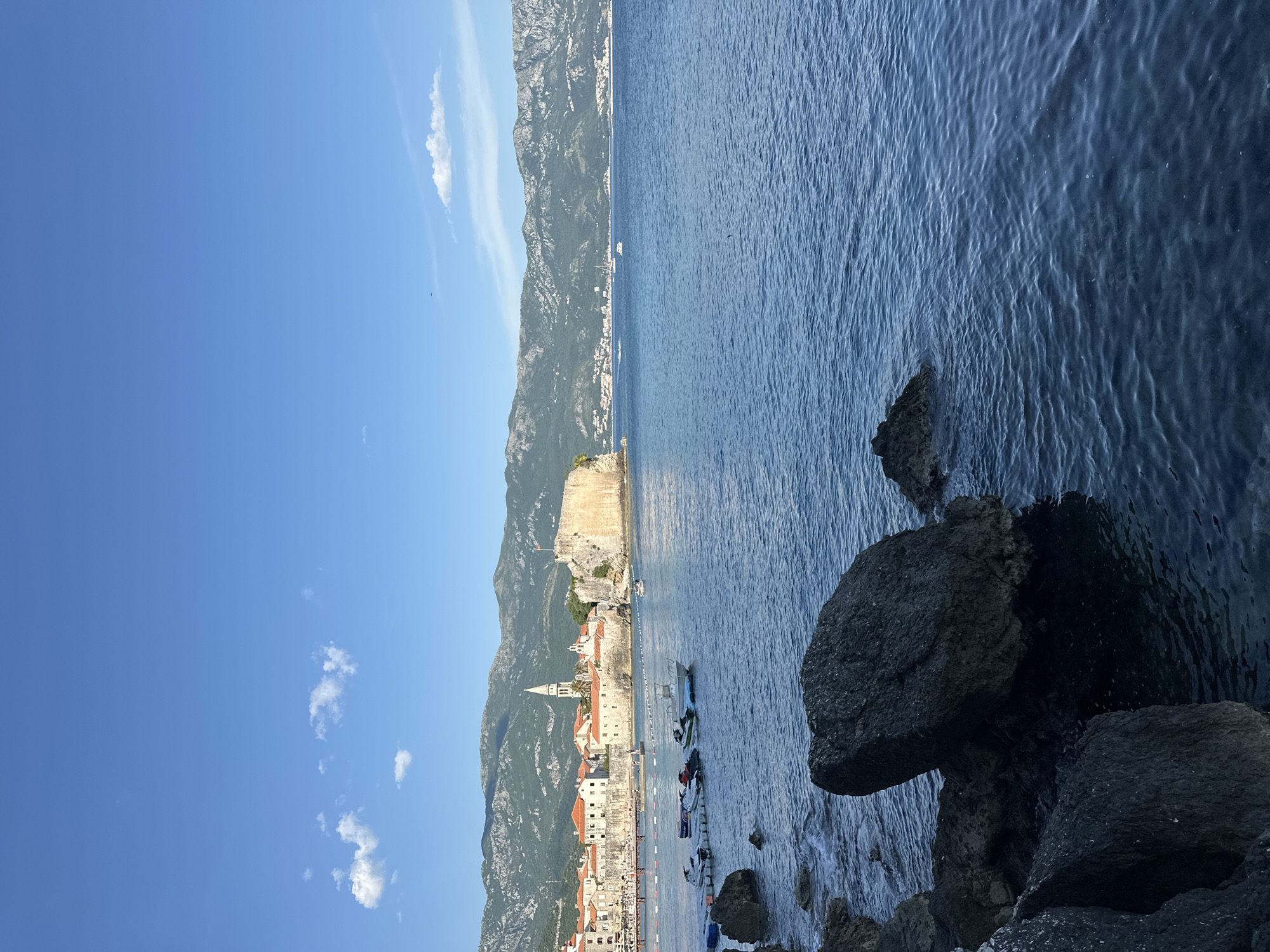 Witness documents Budva's rocky coastline and cliff formations