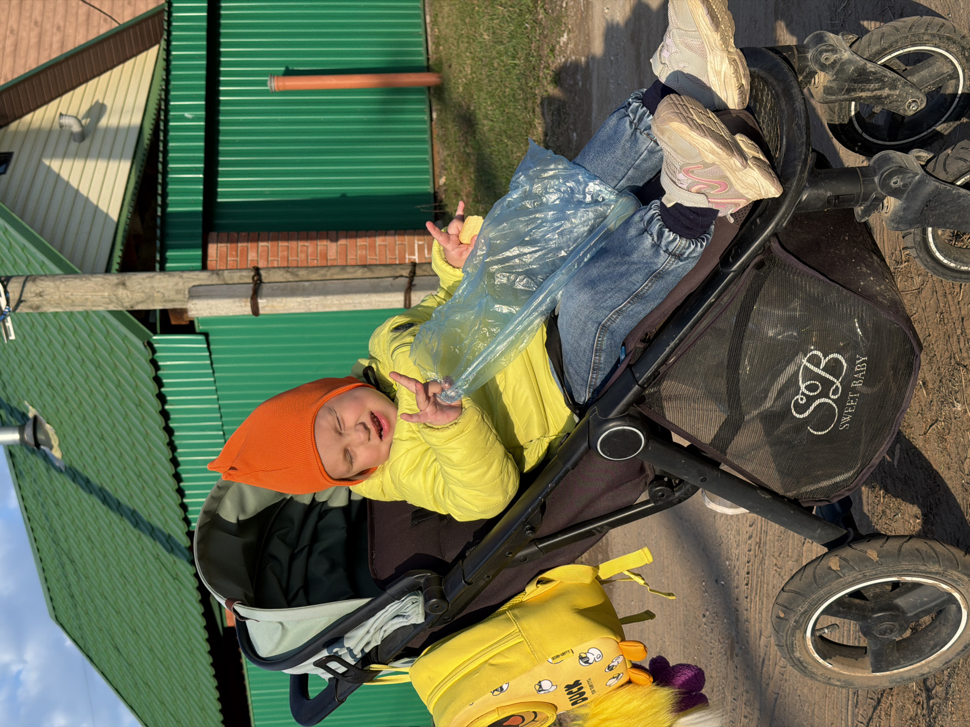 Child in stroller with woman observed in Chaikovsky, Russia