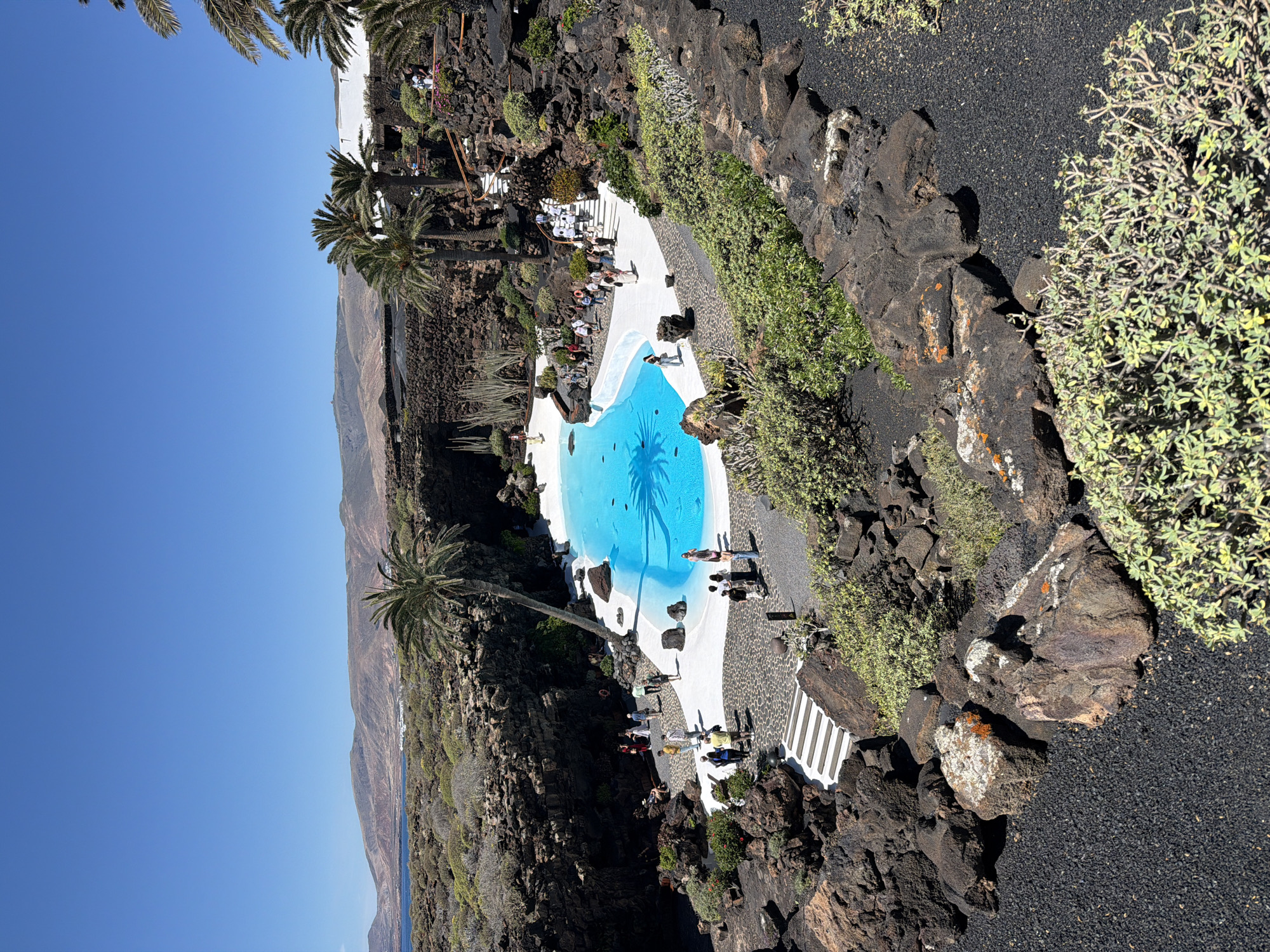 Tourist visits document Lanzarote's Jameos del Agua attraction