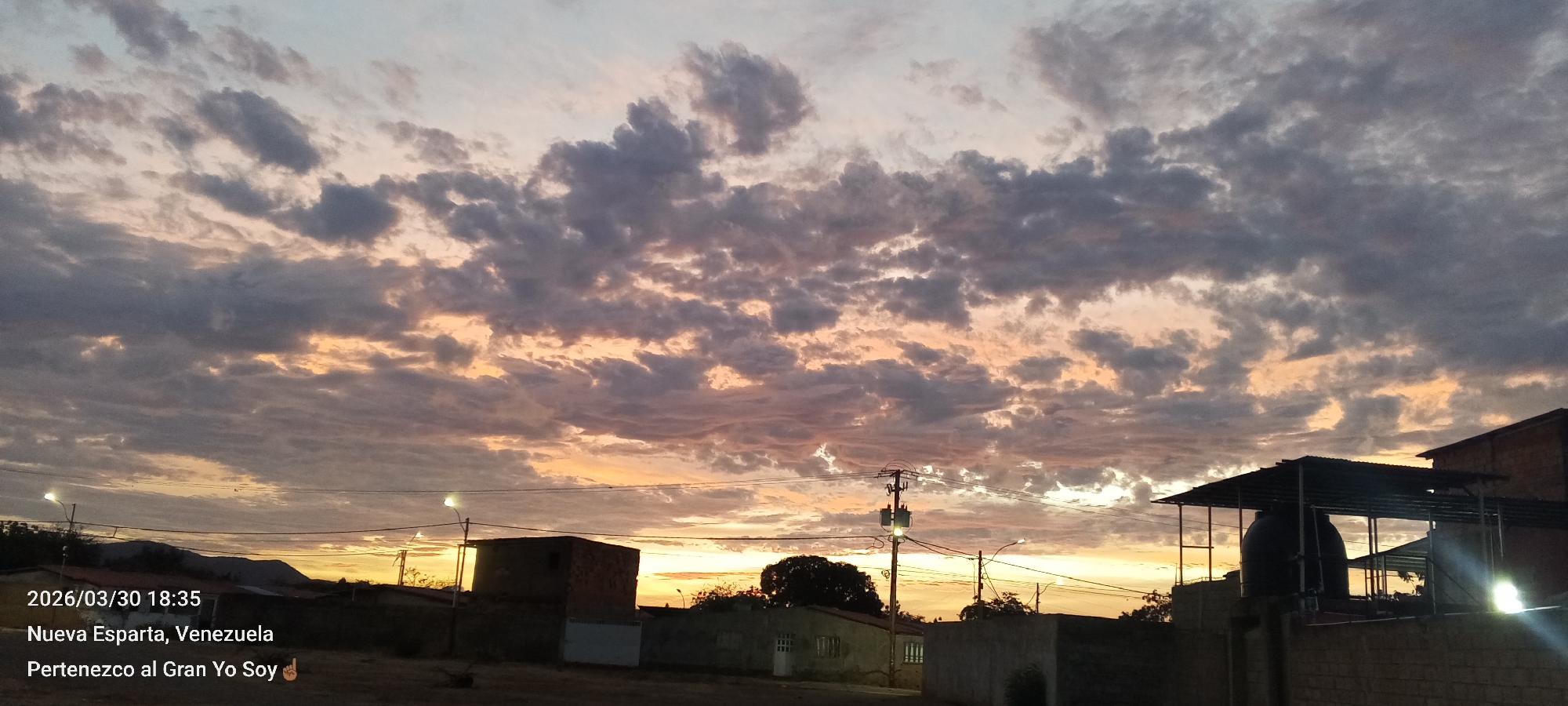 Evening landscape documentation in arid Venezuelan terrain