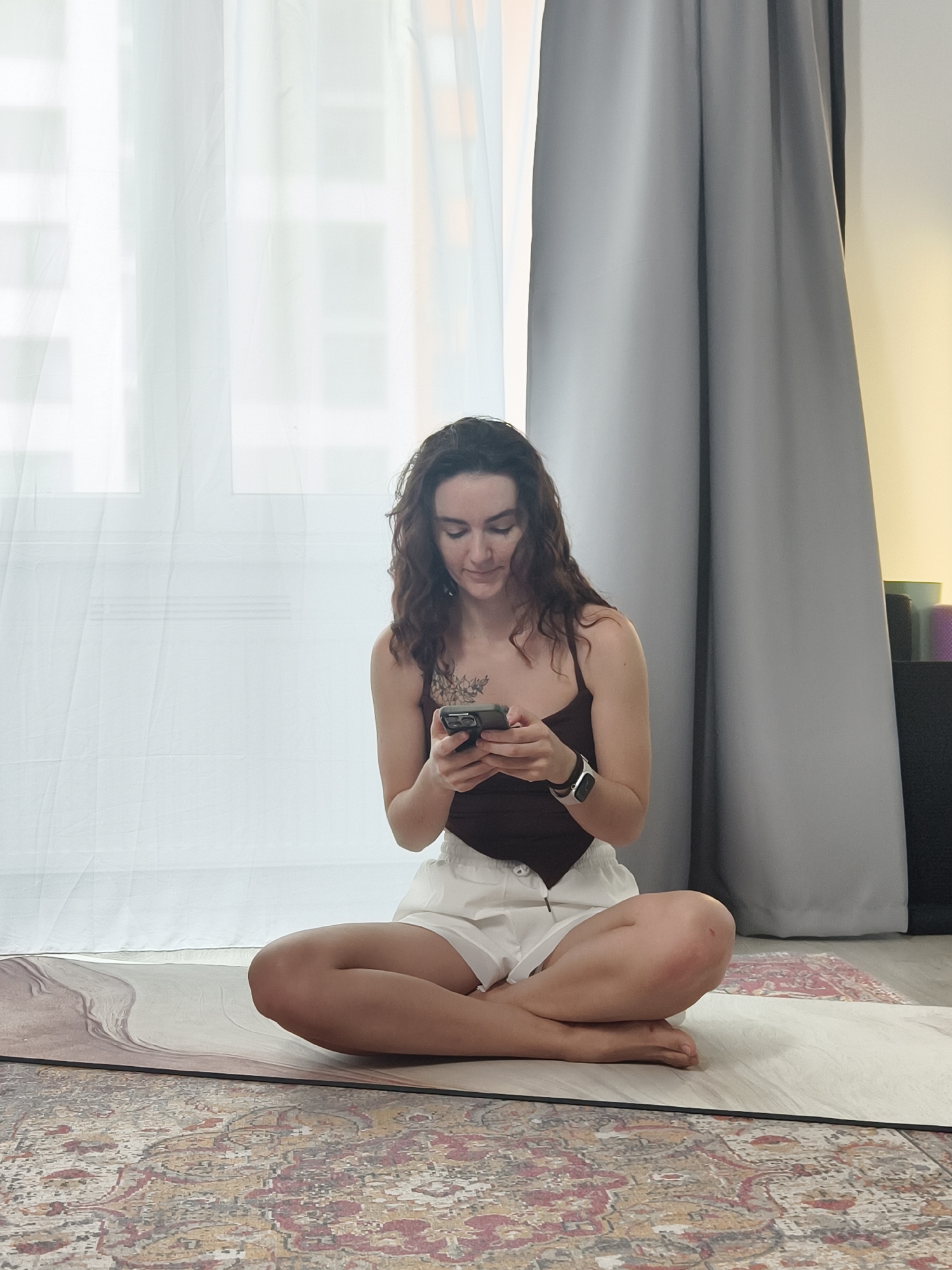 Early morning domestic moments captured in Tyumen home