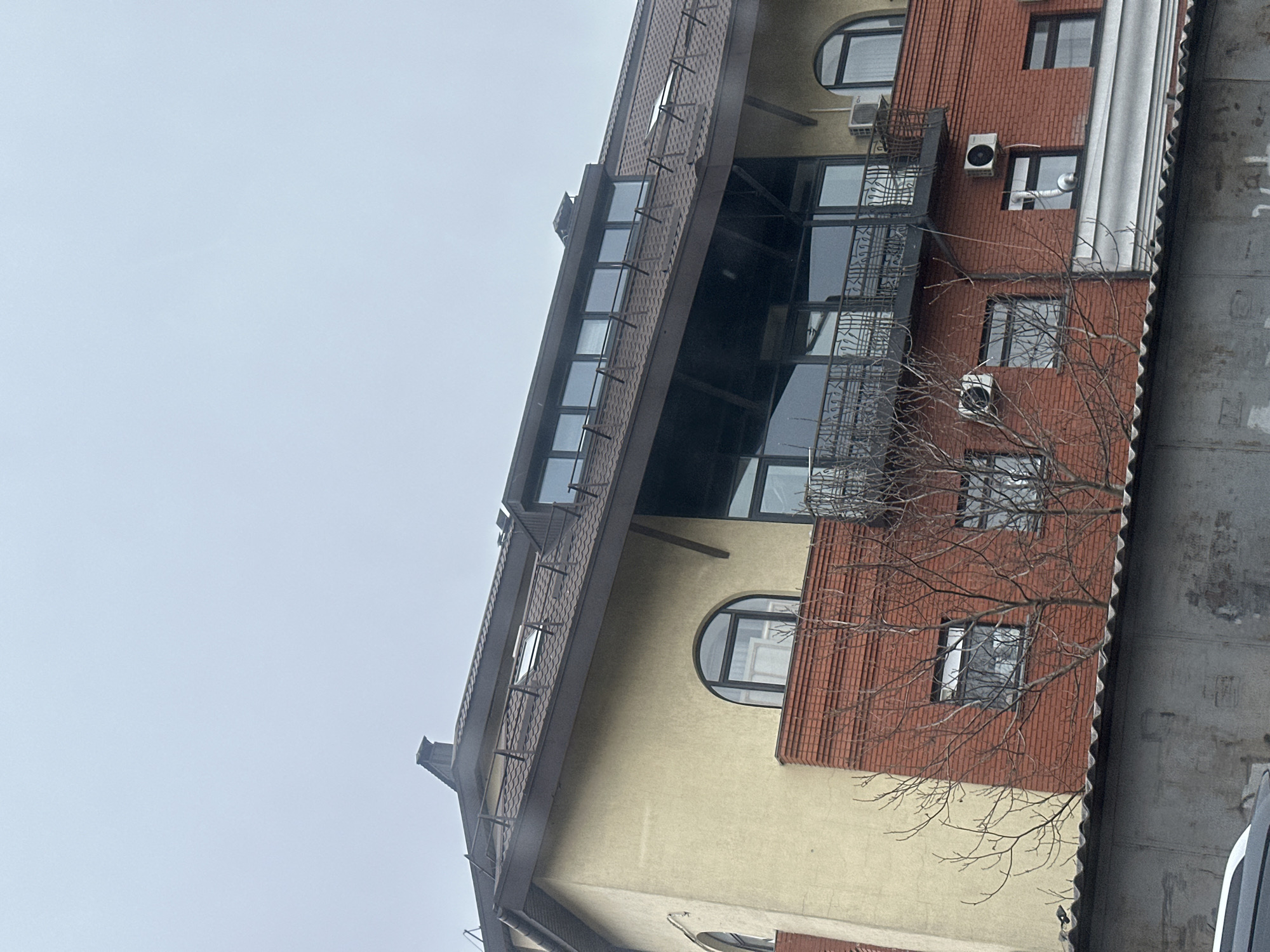 Residential building with mixed facade documented in Kyiv