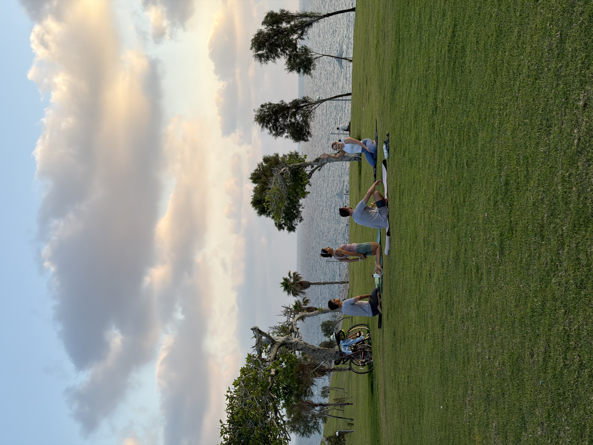 Golden hour at Tel Aviv's seafront park