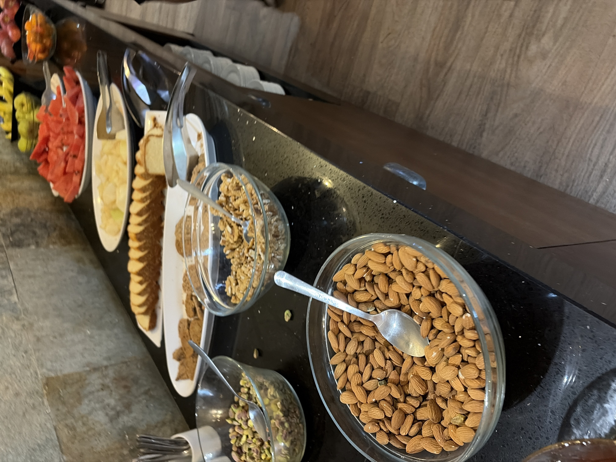 Hotel buffet spread at a Bansko resort