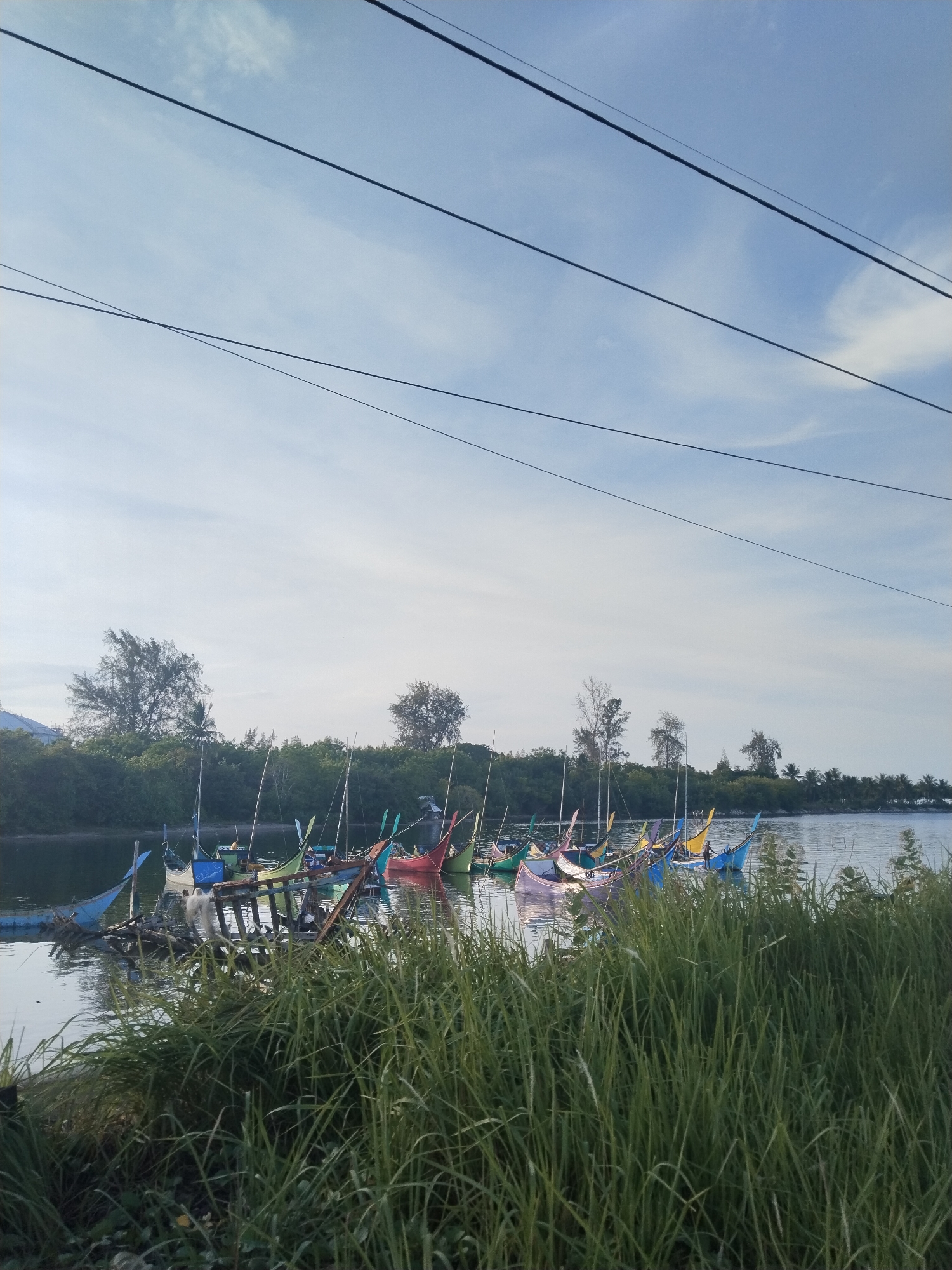 Colorful boats and motorcycle ride documented in Lhokseumawe