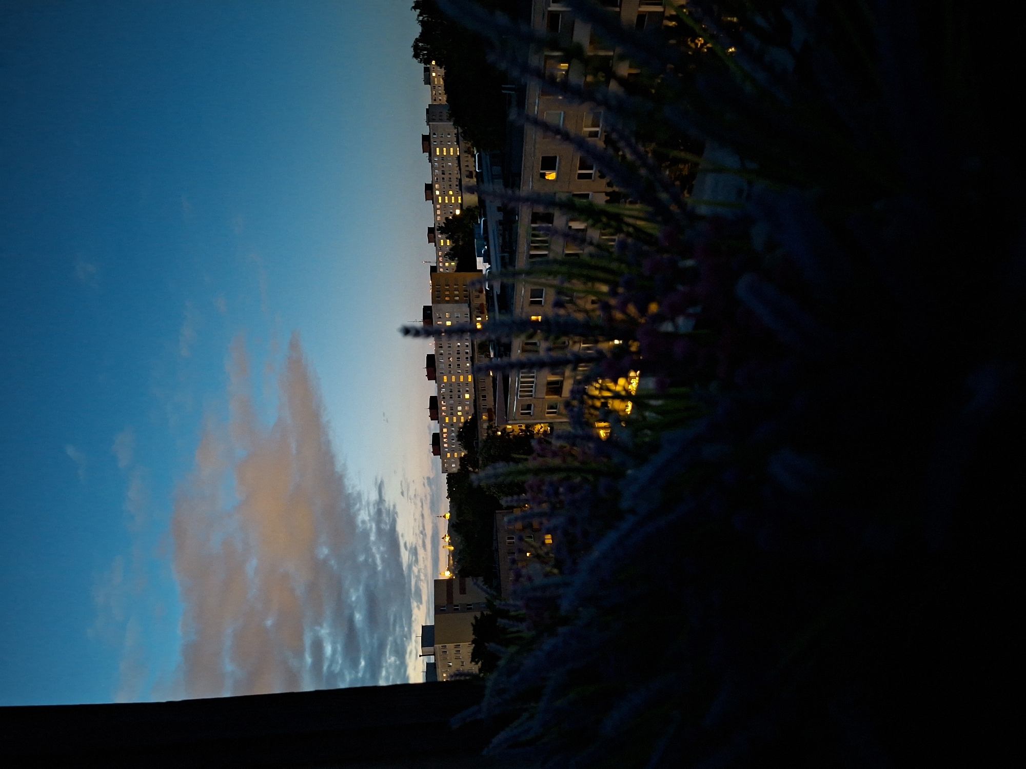 Witness documents twilight scenes across residential Tallinn neighborhoods