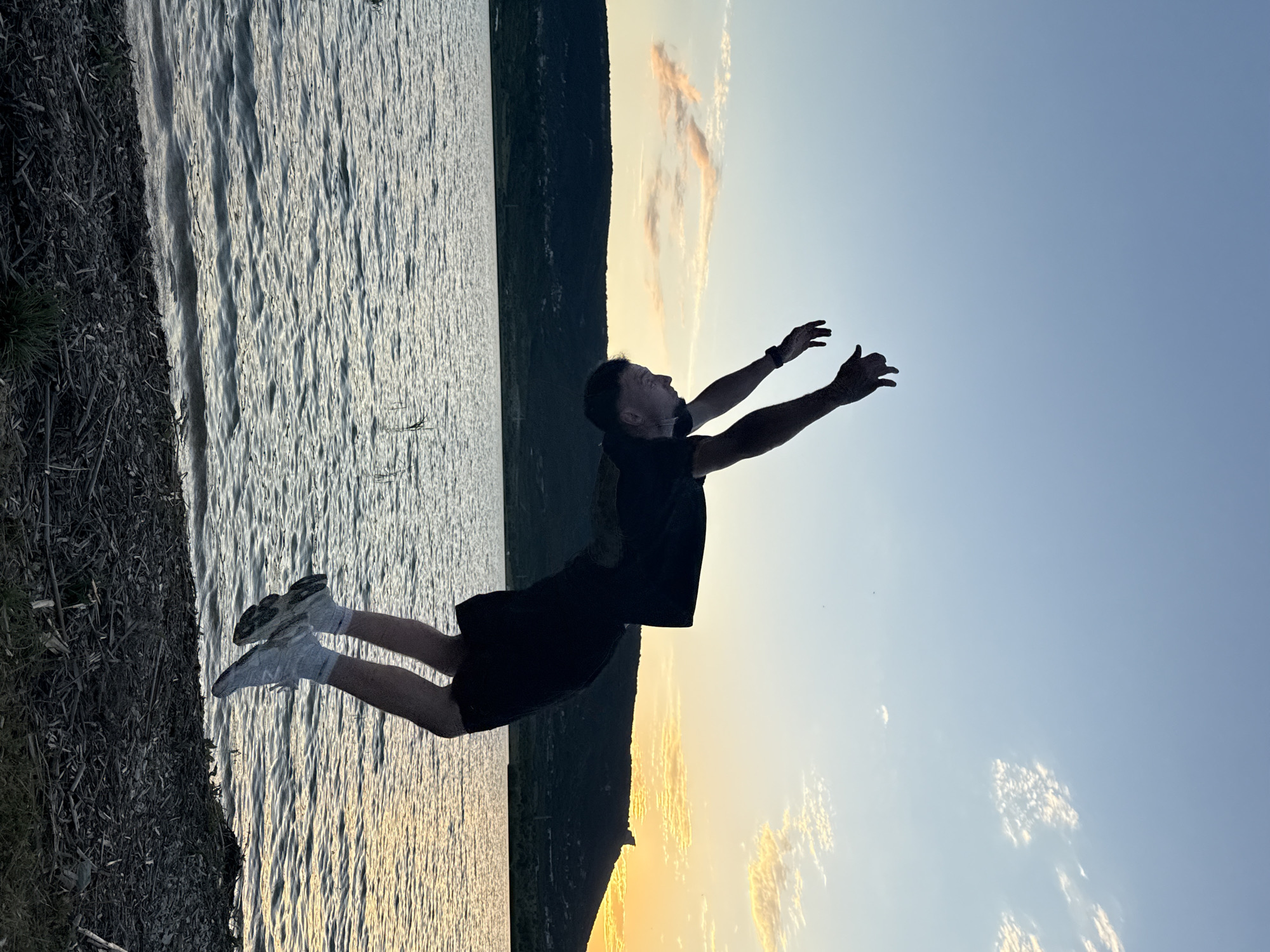 Acrobatics and sunset photography at Lake Shumen