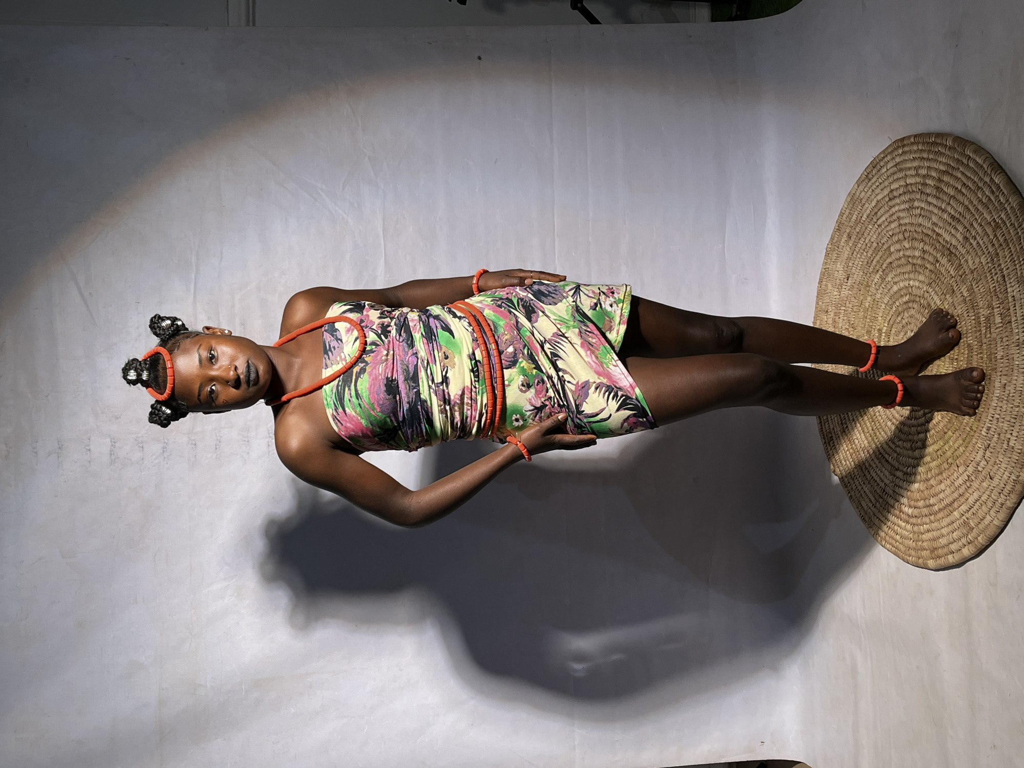 Studio fashion shoot in Nigeria, multiple looks and backdrops