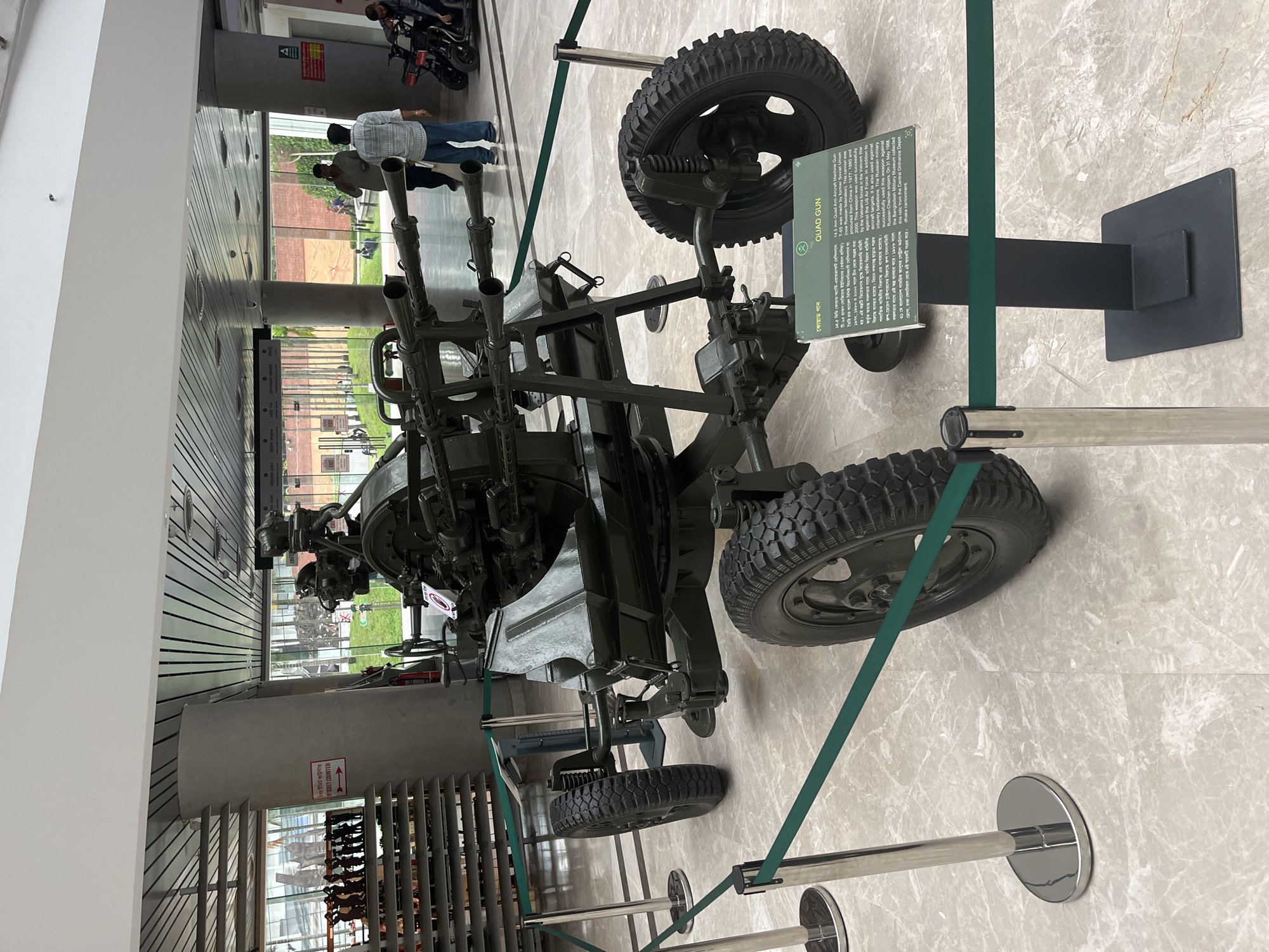 Visitor documents military exhibits at Dhaka museum