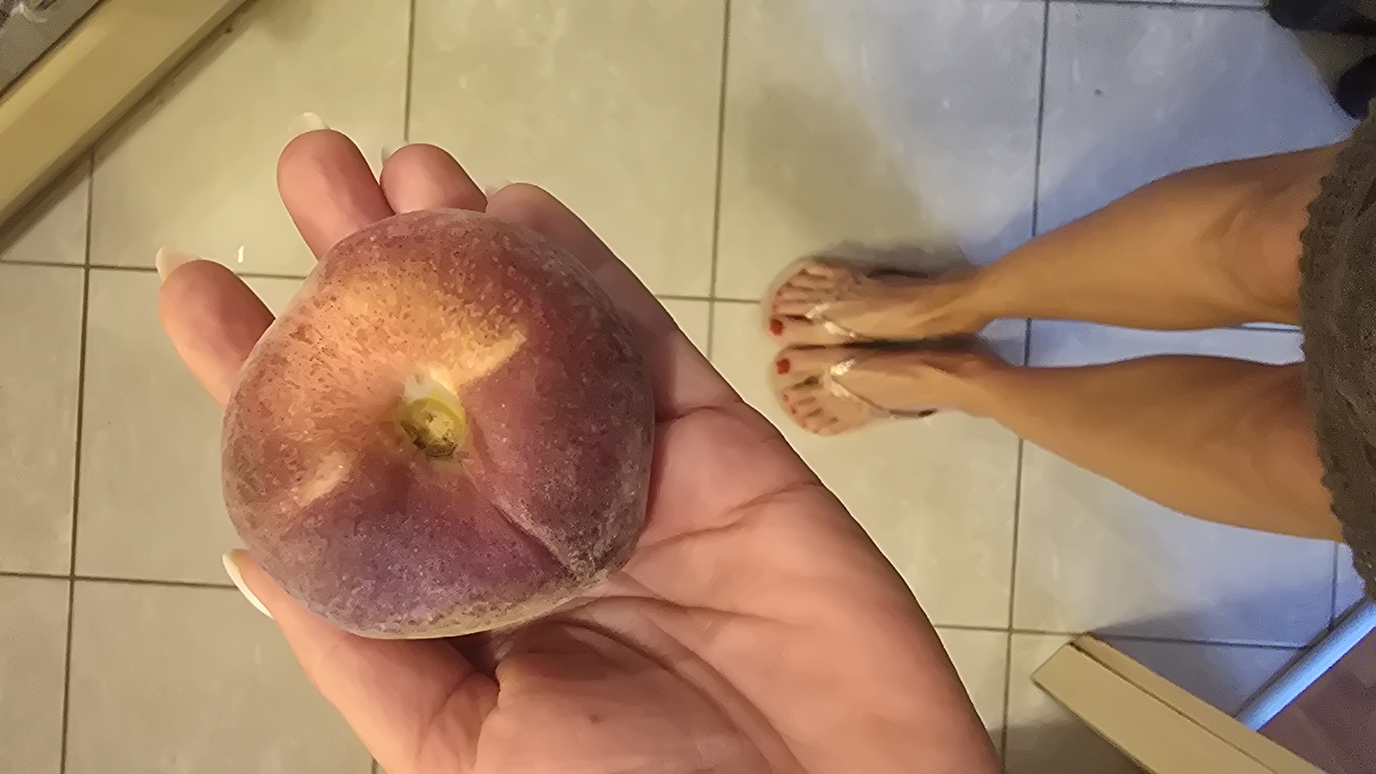 Person displays variety of fresh fruits in close-up photos