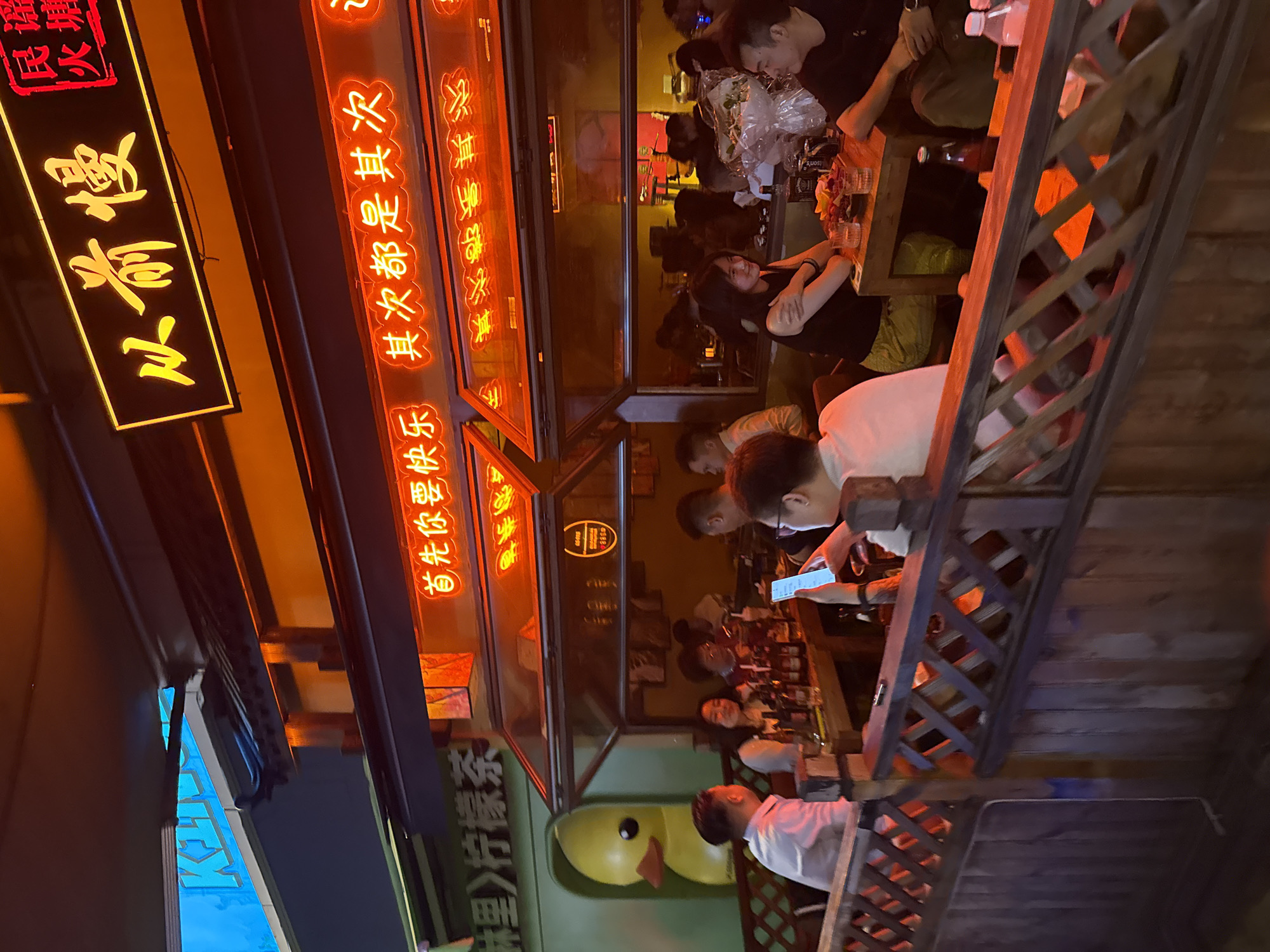 Evening street life documented across two Chinese cities