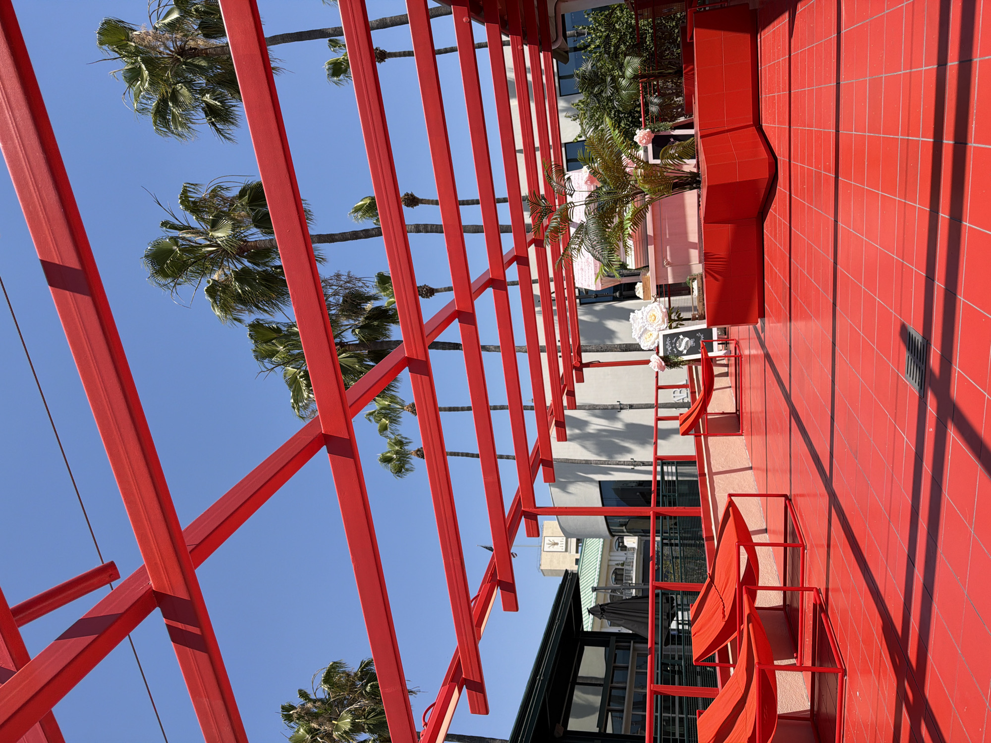 Evening scenes captured around West Hollywood shopping district