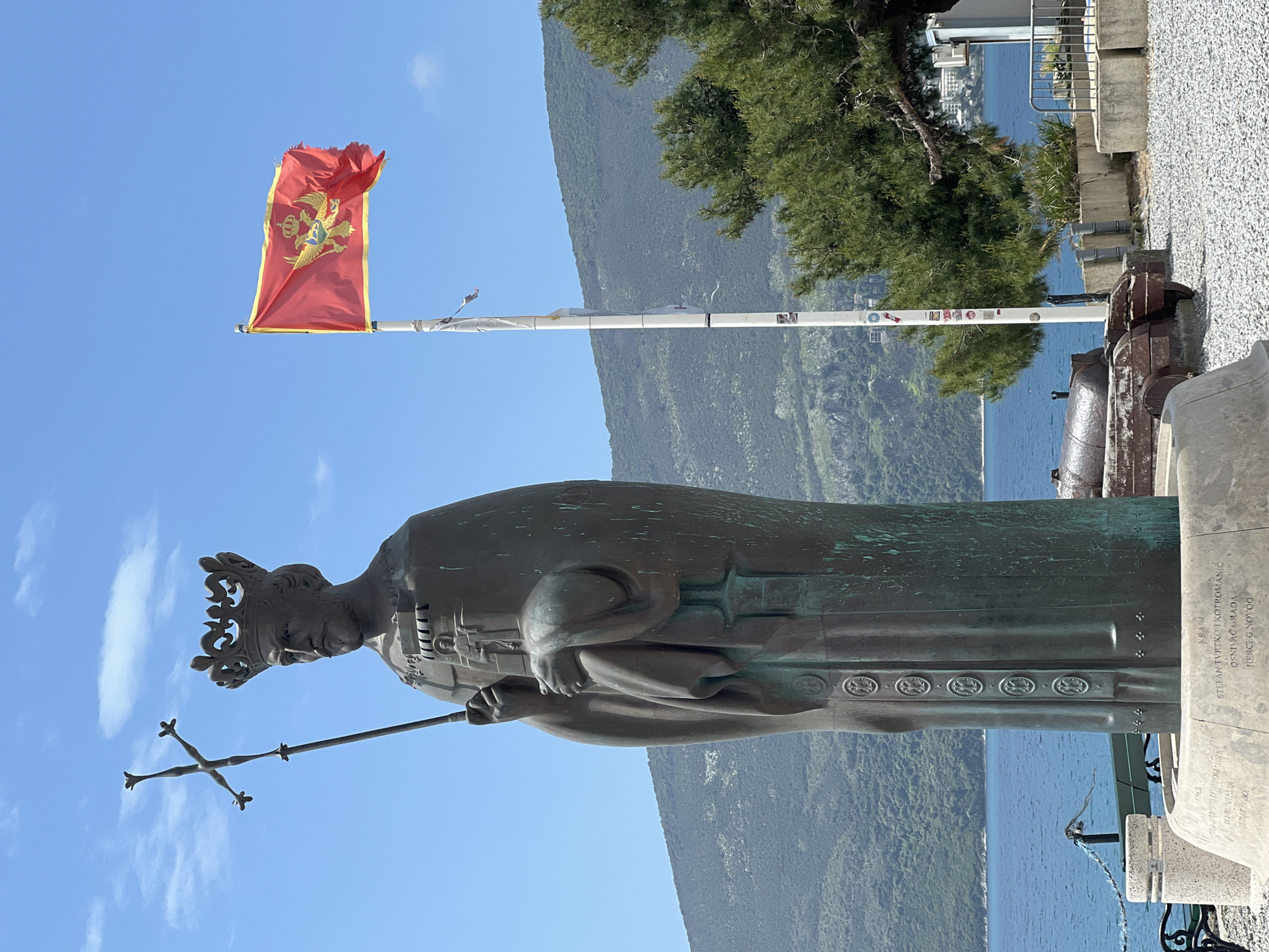 Tourists document morning visit to Herceg Novi fortress and cafes