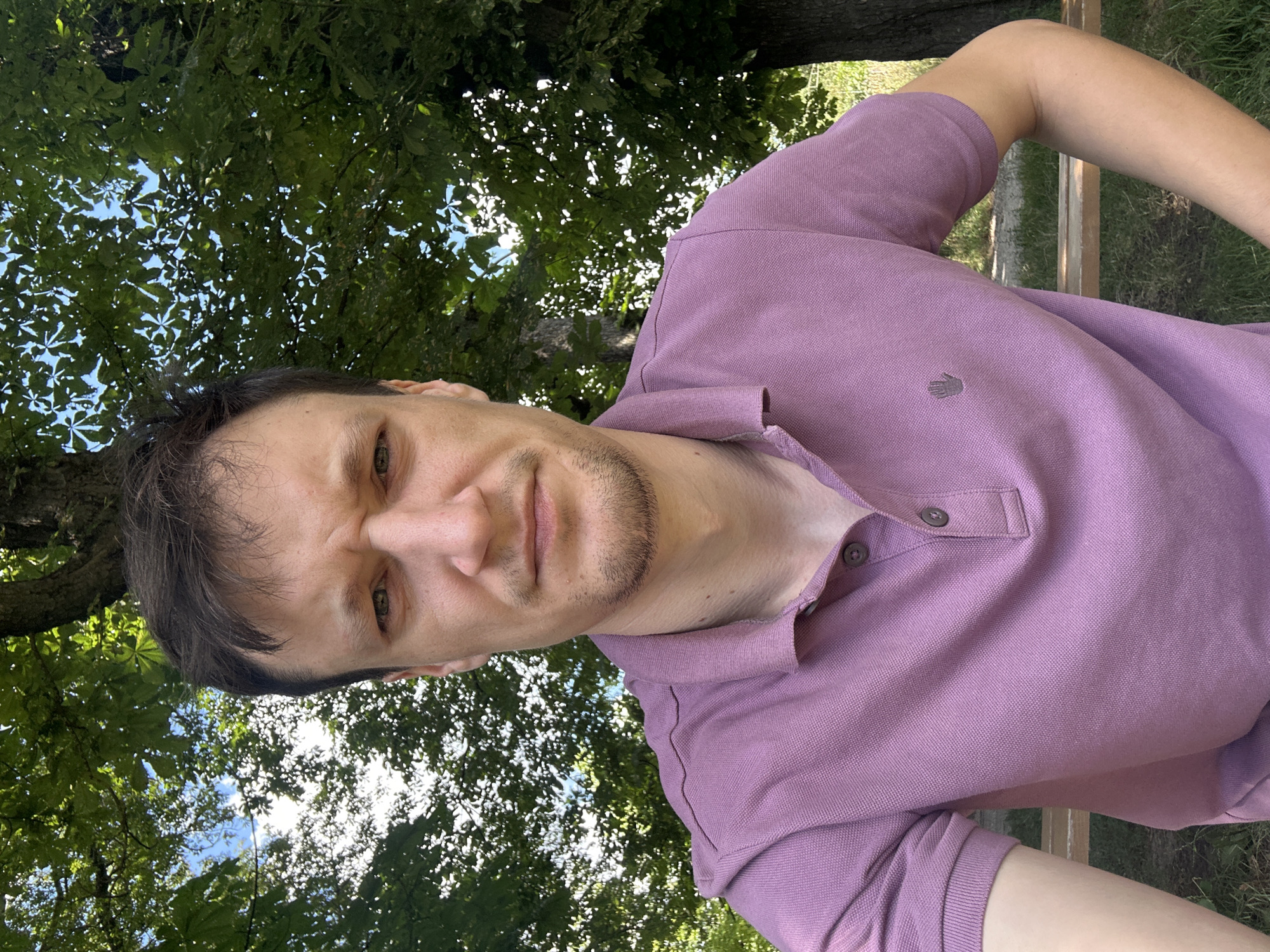 Relaxed morning at a Makiv park soccer field, knee brace and all
