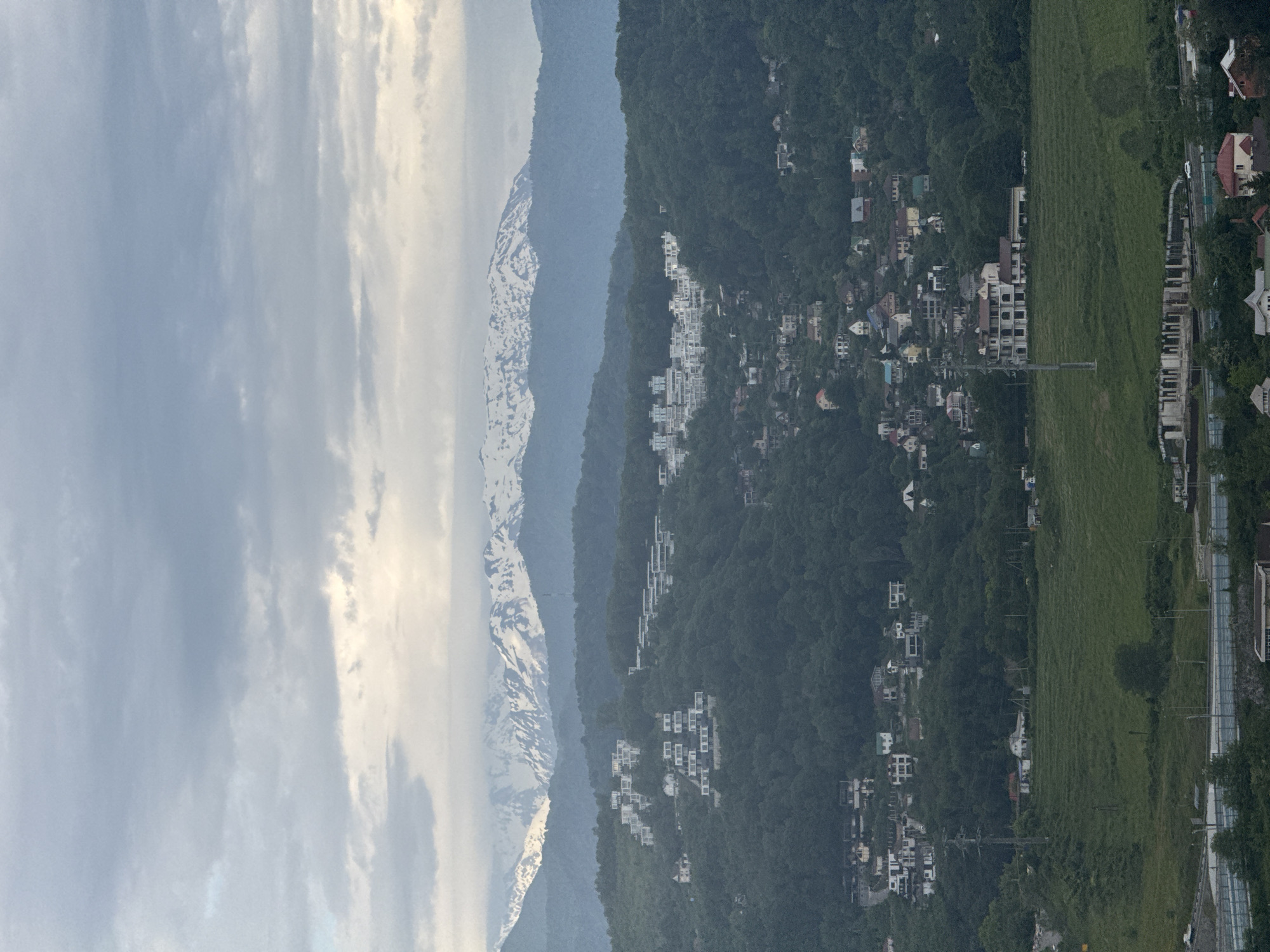 Scenic mountain views documented across Sochi, Russia