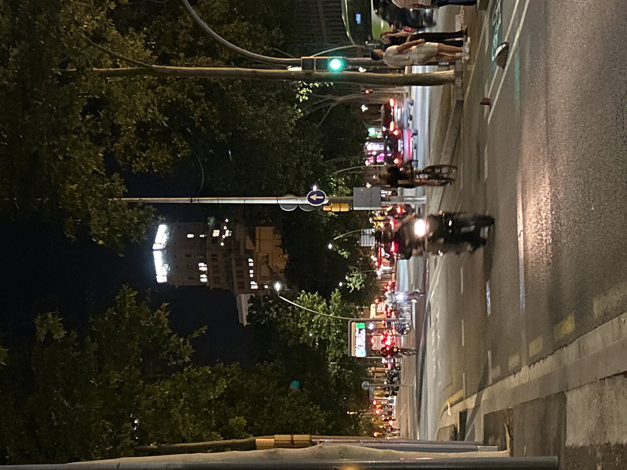 Nighttime street scenes documented in Barcelona's historic district
