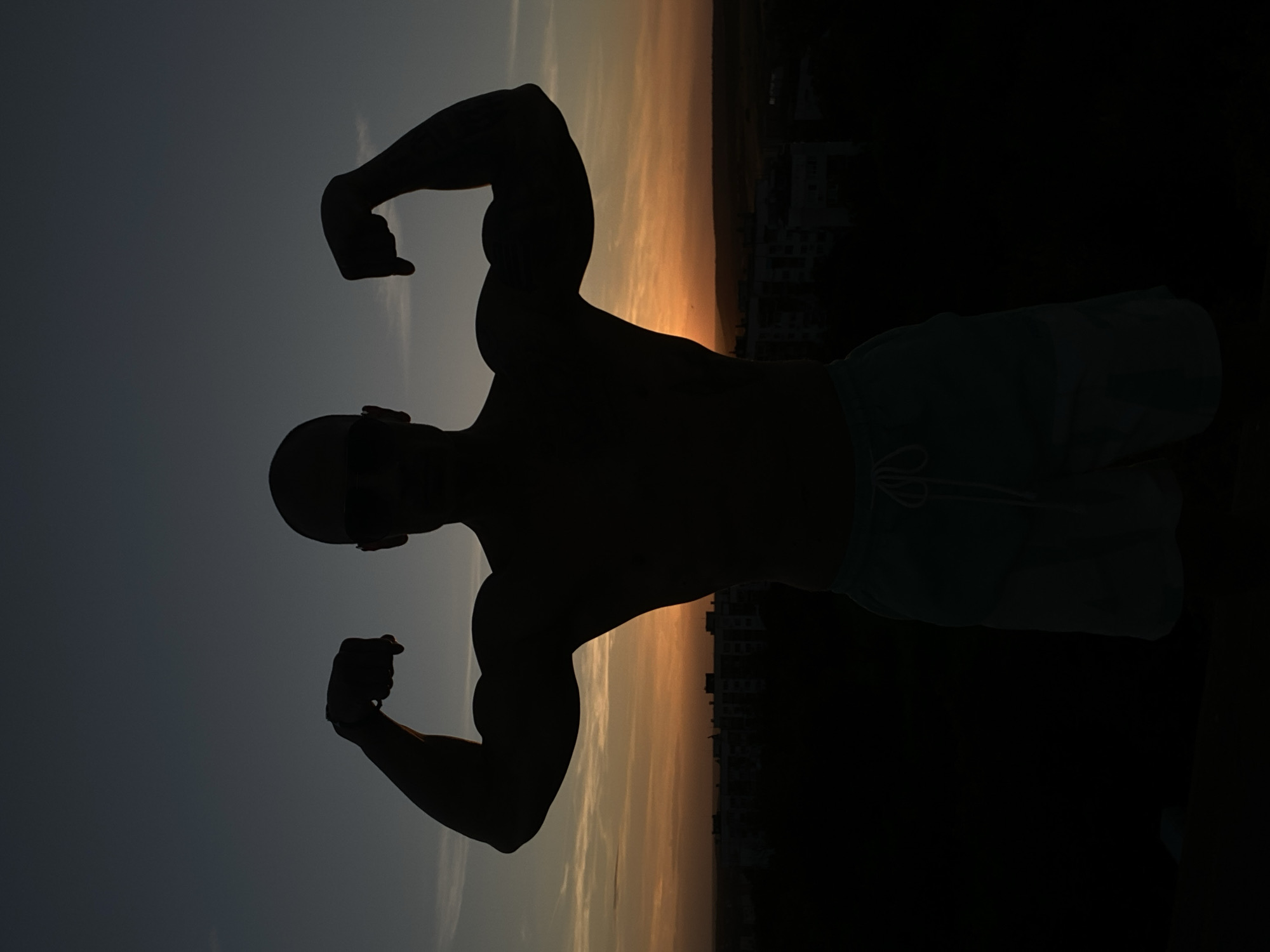 Rooftop sunset session above Pleven's skyline