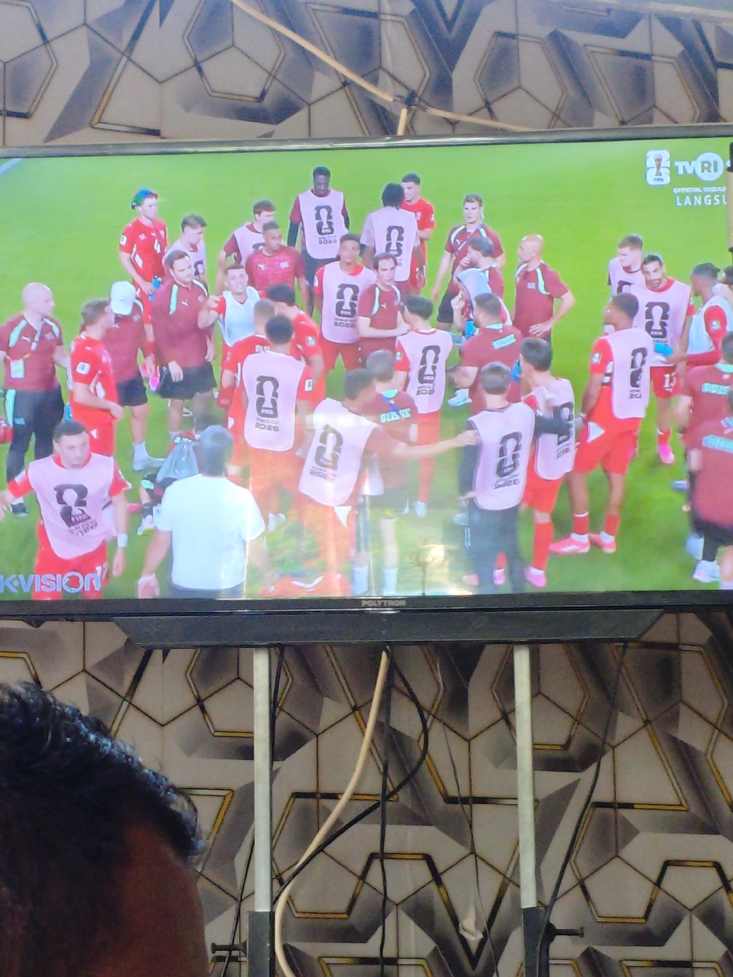 Argentina vs. Switzerland watched live at a local Indonesian warung