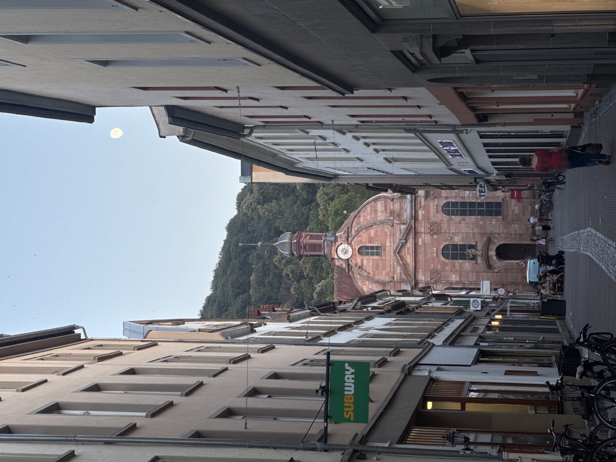 Evening stroll through Heidelberg's historic pedestrian streets