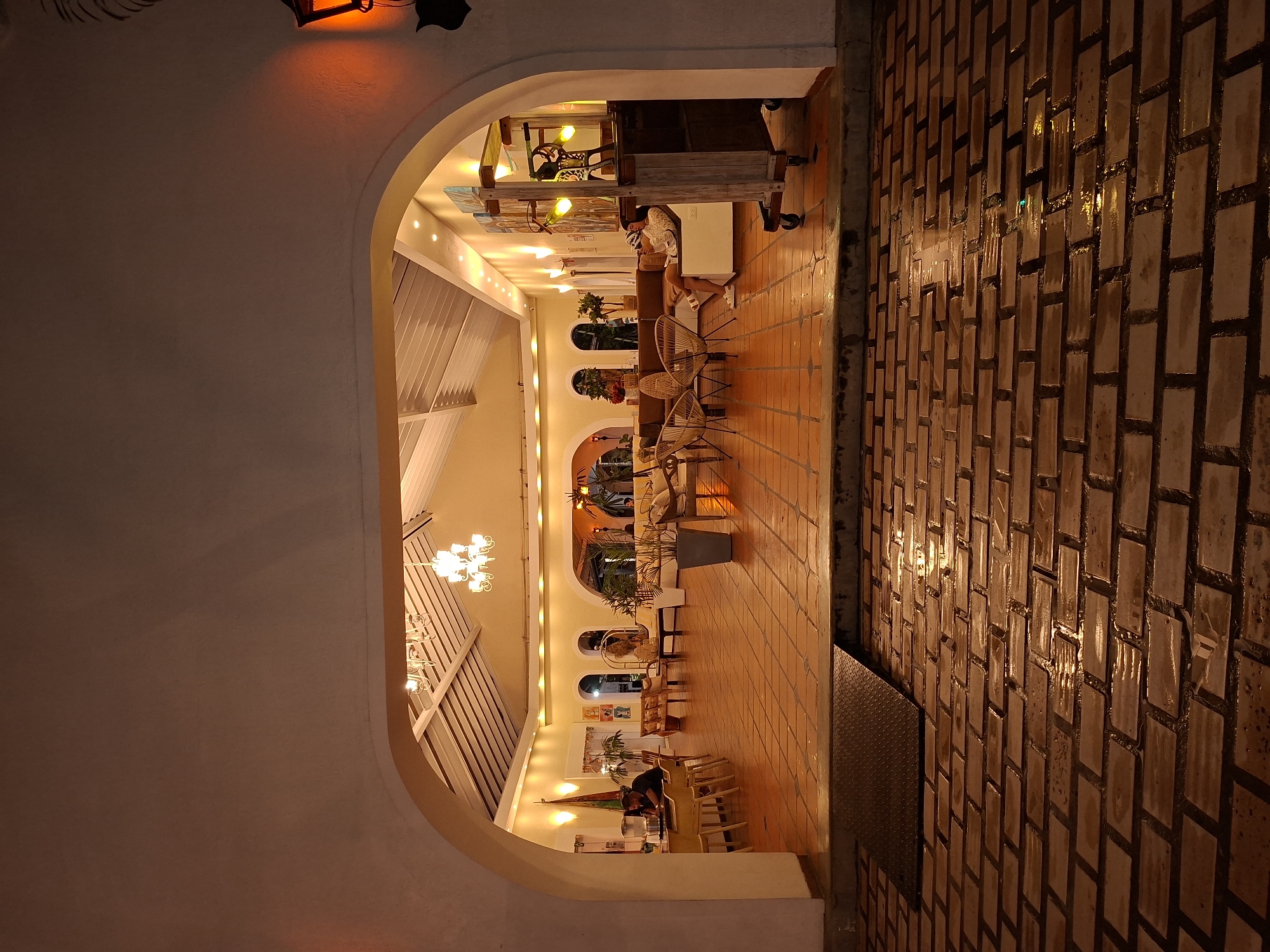 Evening at a Porlamar resort venue, games and stage entertainment