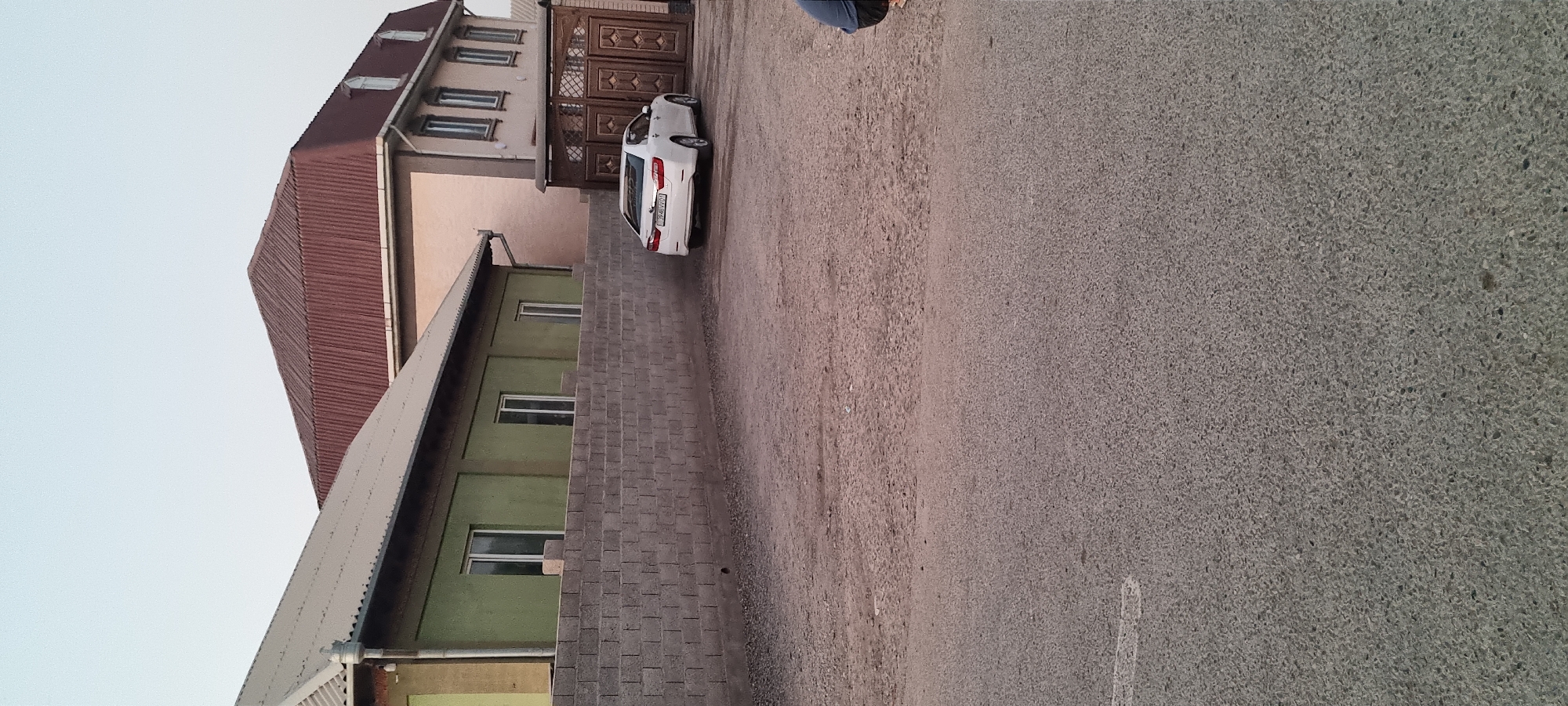 Street-level views of Khovaskor, Tajikistan at dusk