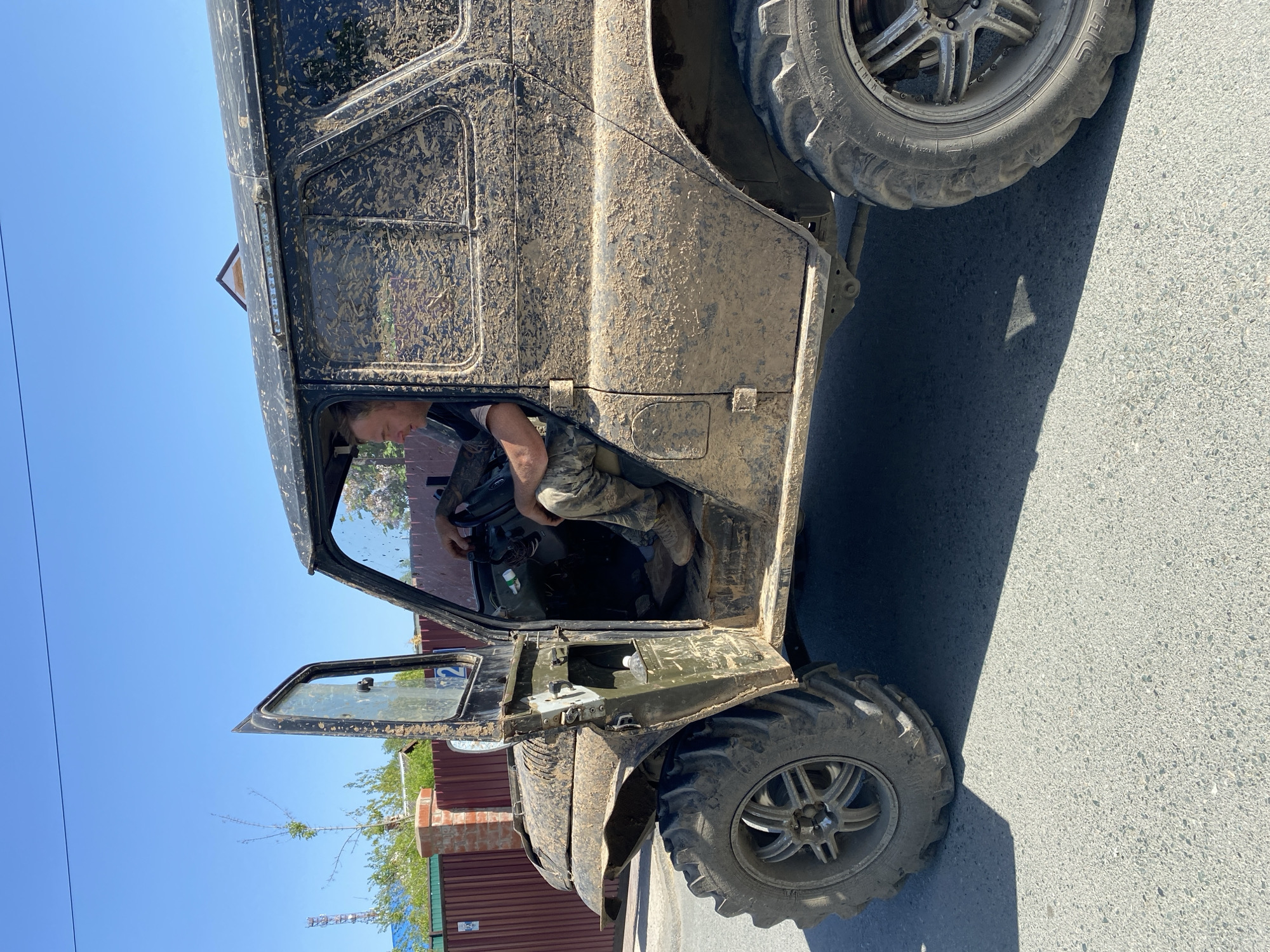 Modified off-road vehicles spotted on Artyom street