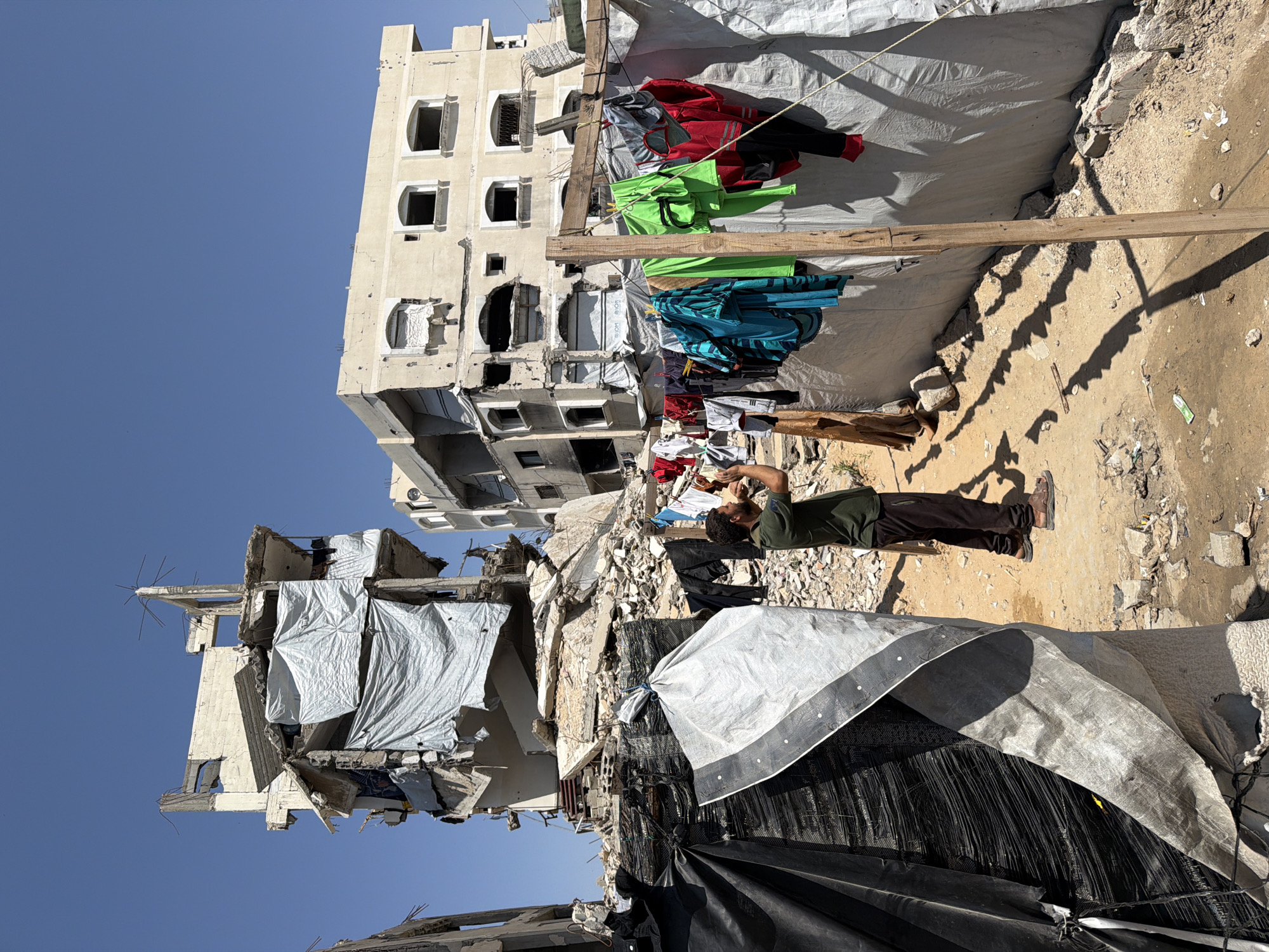 Witness documents extensive building damage in Gaza conflict zone