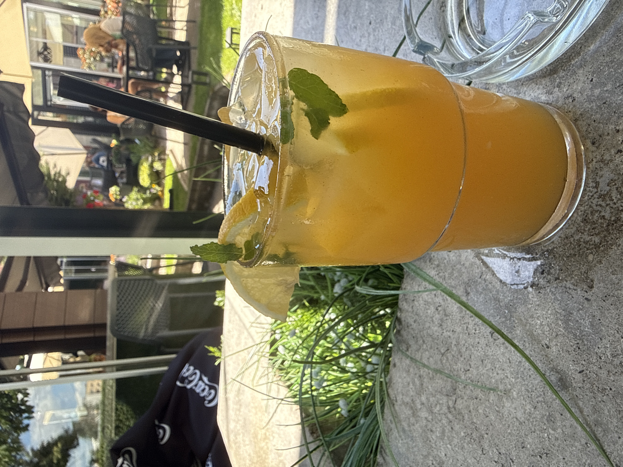 Cafe terrace drinks and street views in Kyustendil
