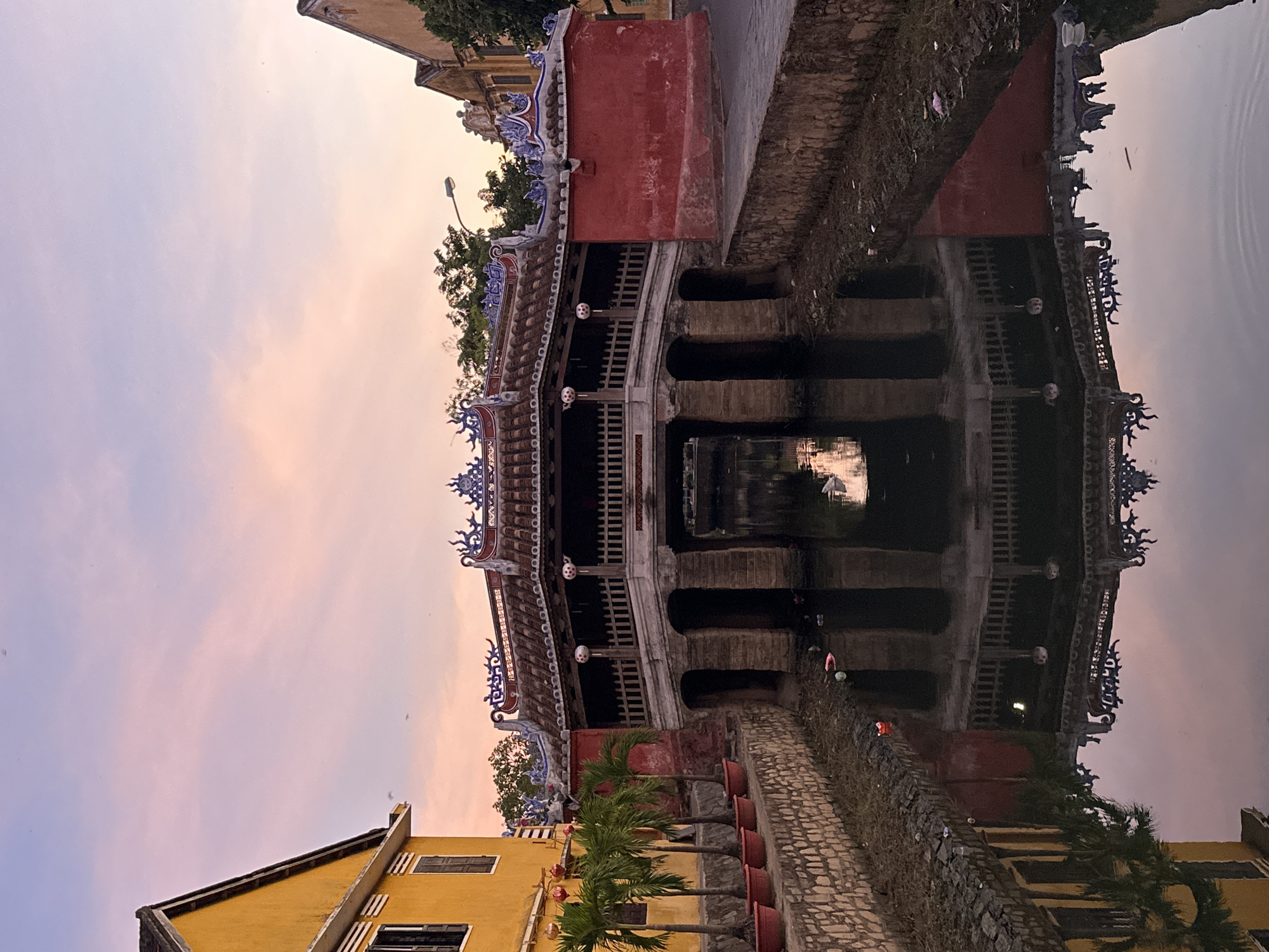 Hội An Ancient Town at dusk, streets and markets alive