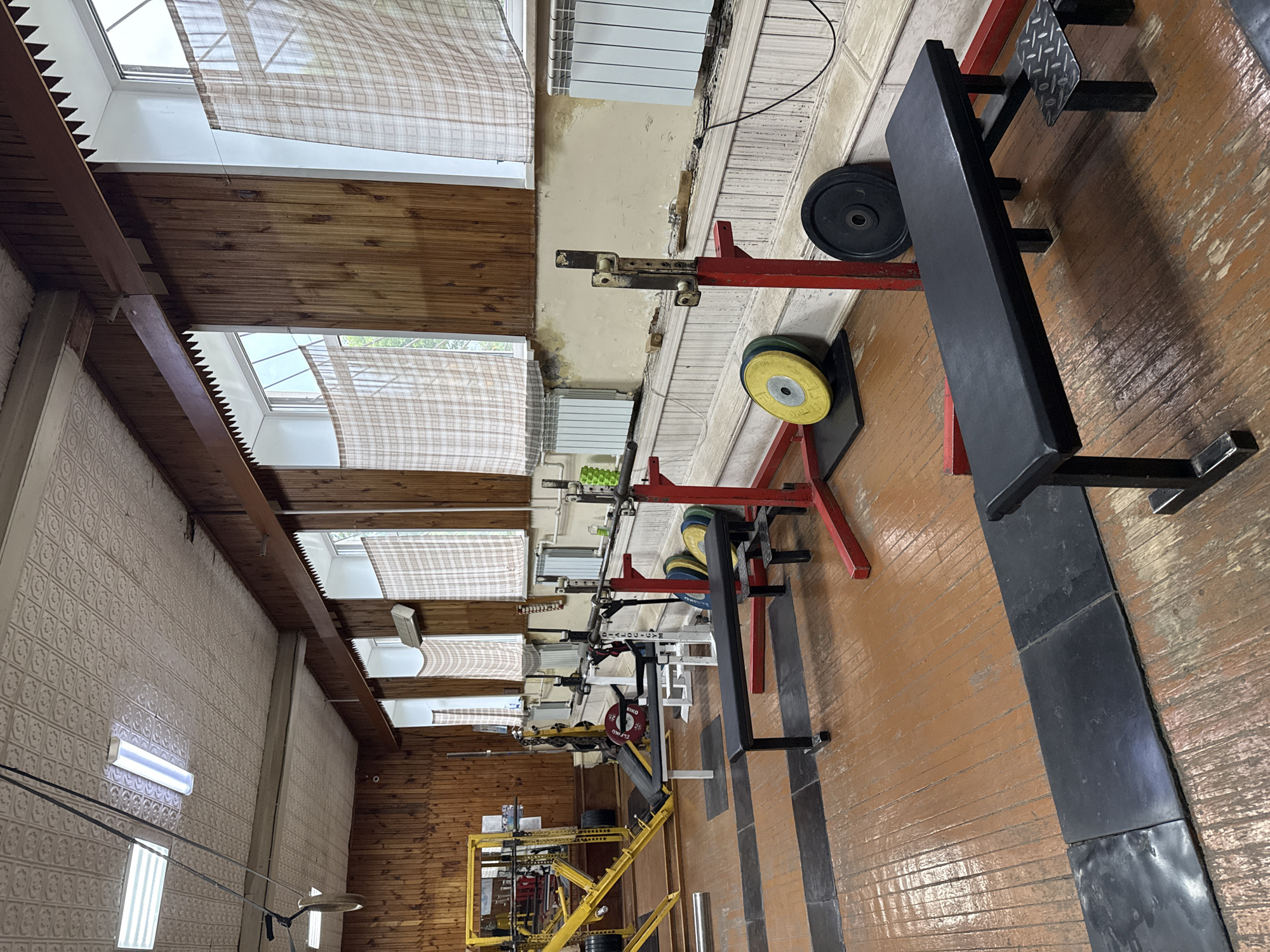 Inside a rustic Soviet-style weightlifting gym in Kazan