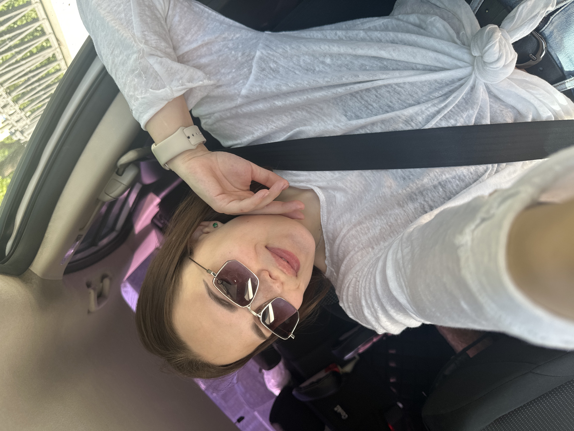 Woman photographed during brief outing in Perm, Russia