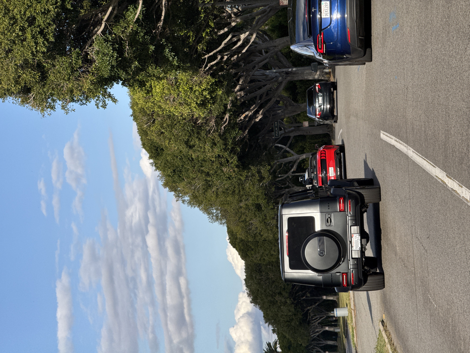 Vehicle gathering observed on Beverly Hills street early morning